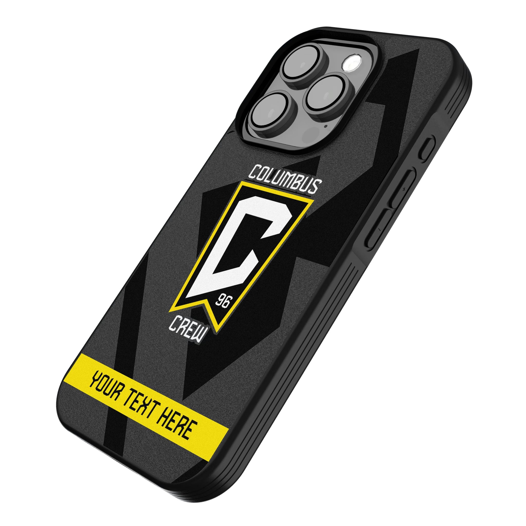Columbus Crew Personalized Tilt iPhone Bump Phone Case for Apple iPhone - Isometric View