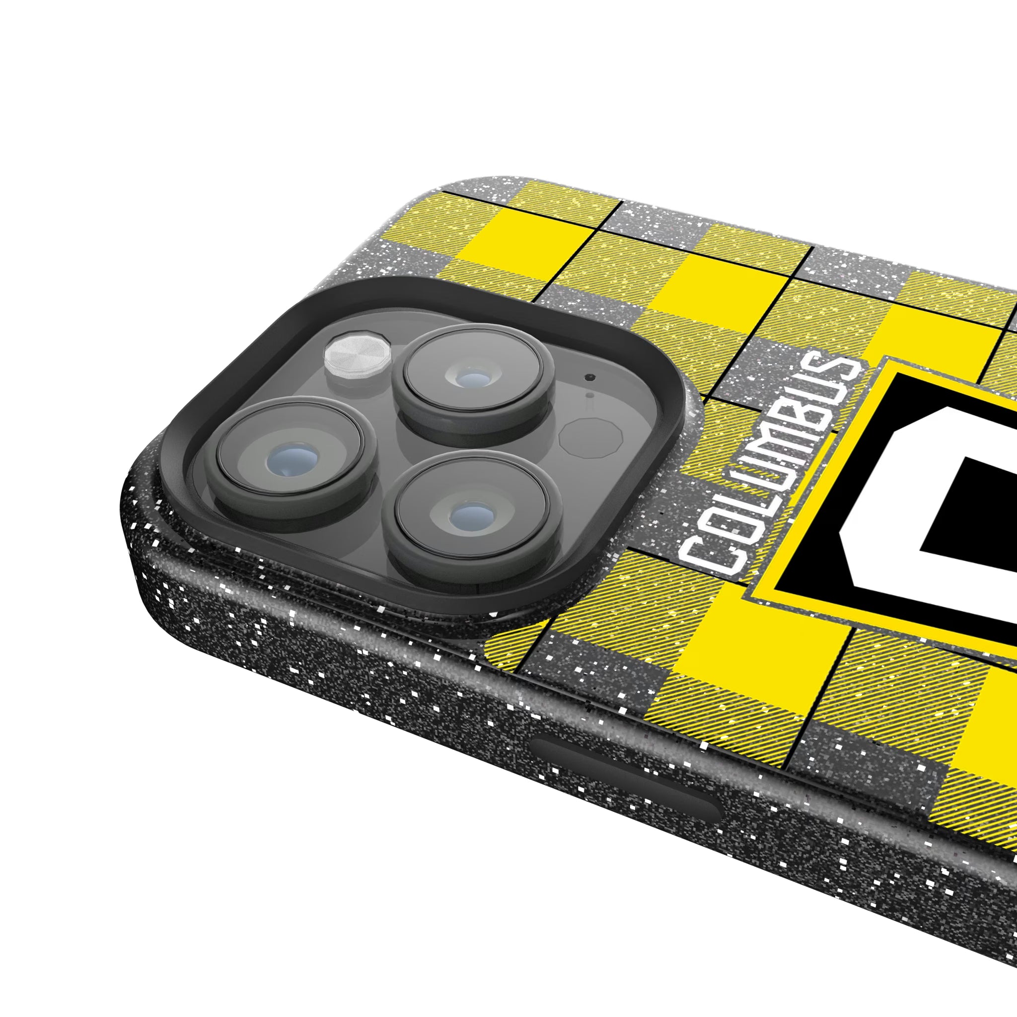Columbus Crew Plaid iPhone Bling Phone Case for Apple iPhone - Detail