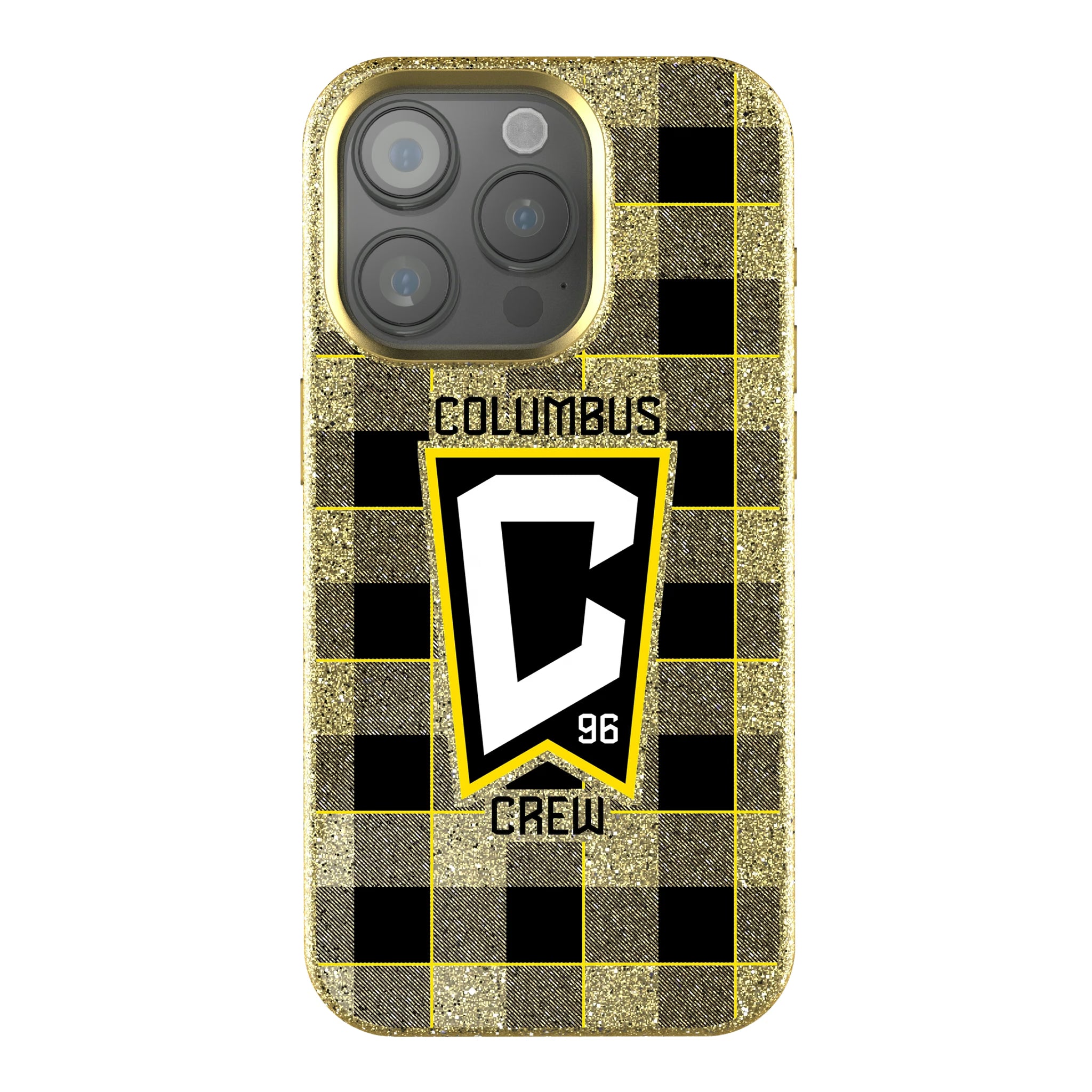 Columbus Crew Plaid iPhone Bling Phone Case for Apple iPhone