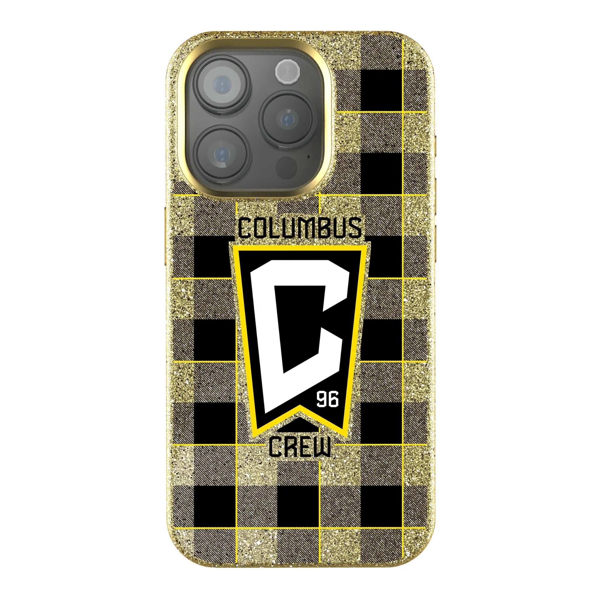 Columbus Crew Plaid iPhone Bling Phone Case for Apple iPhone