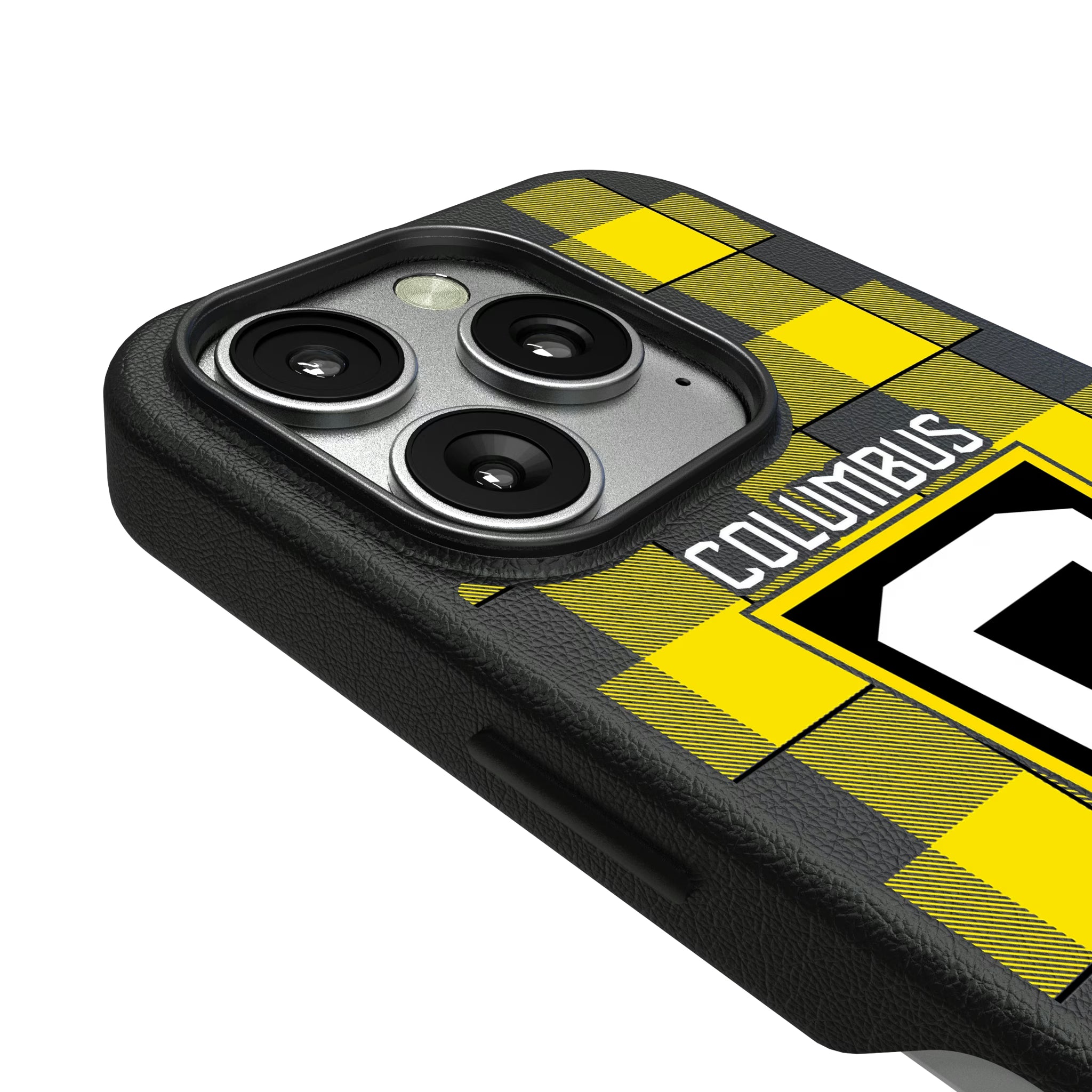 Columbus Crew Plaid iPhone MagSafe Compatible Phone Case for Apple iPhone - Detail