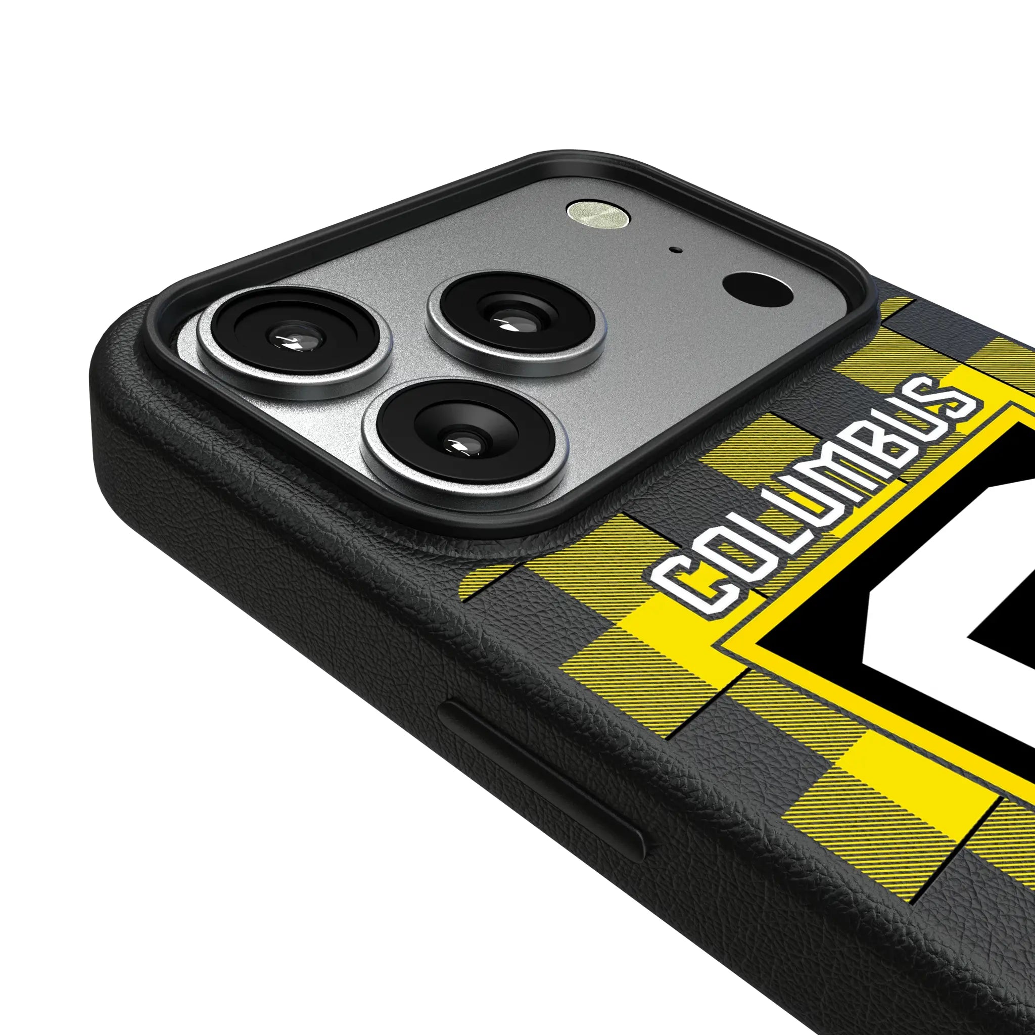 Columbus Crew Plaid iPhone MagSafe Compatible Phone Case for Apple iPhone - Detail#Device_iPhone 17 Pro