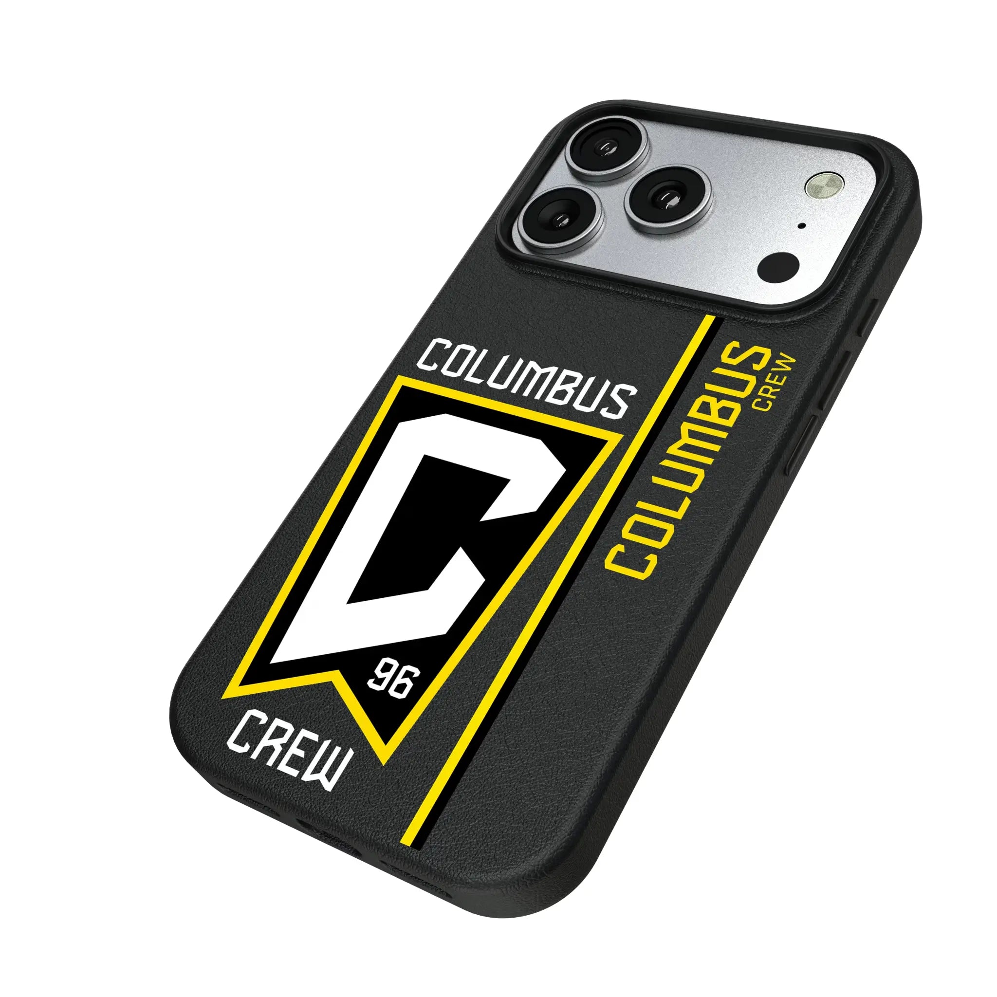 Columbus Crew Sidebar iPhone MagSafe Compatible Phone Case for Apple iPhone - Isometric View#Device_iPhone 17 Pro