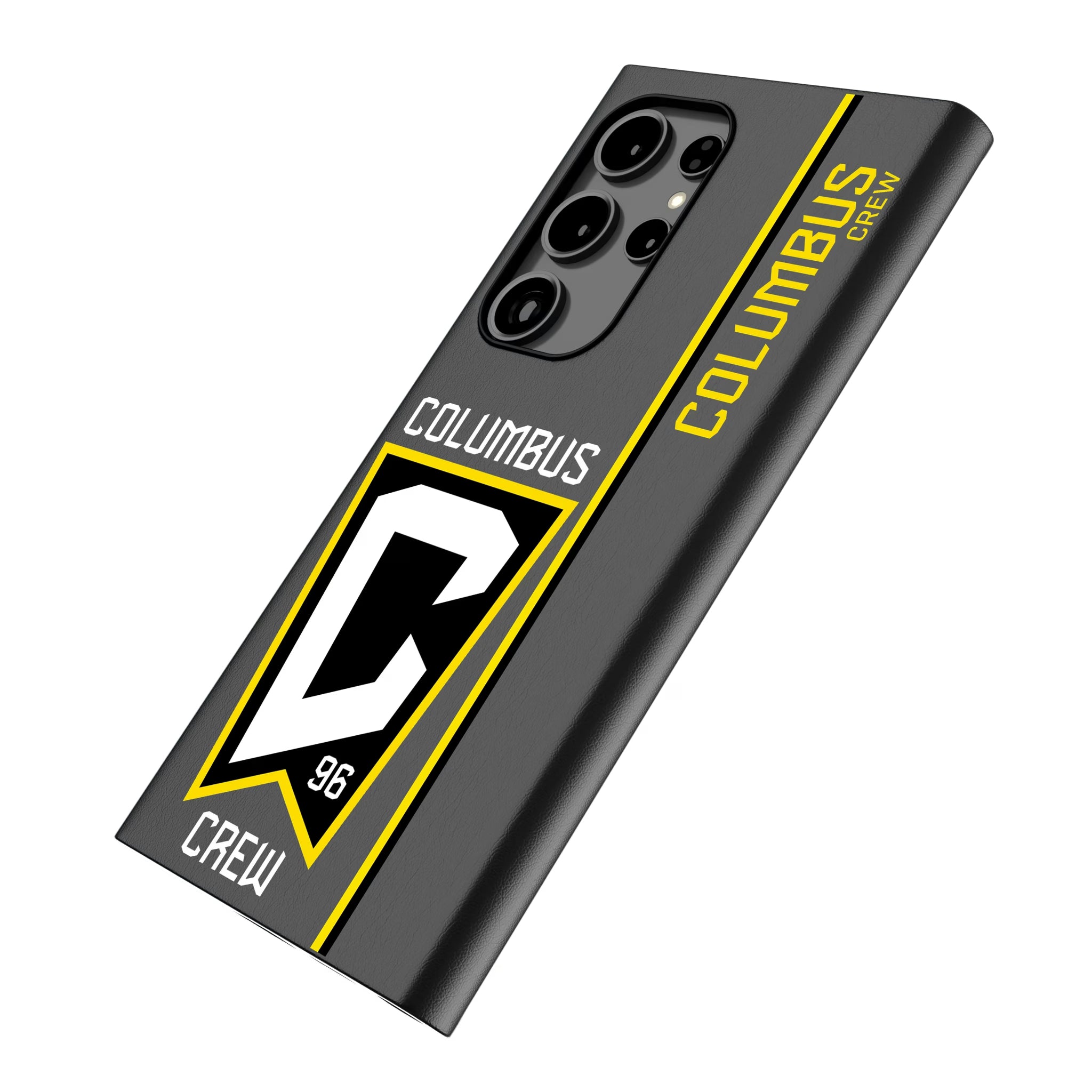 Columbus Crew Sidebar Galaxy MagSafe Compatible Phone Case for Samsung Galaxy - Isometric View