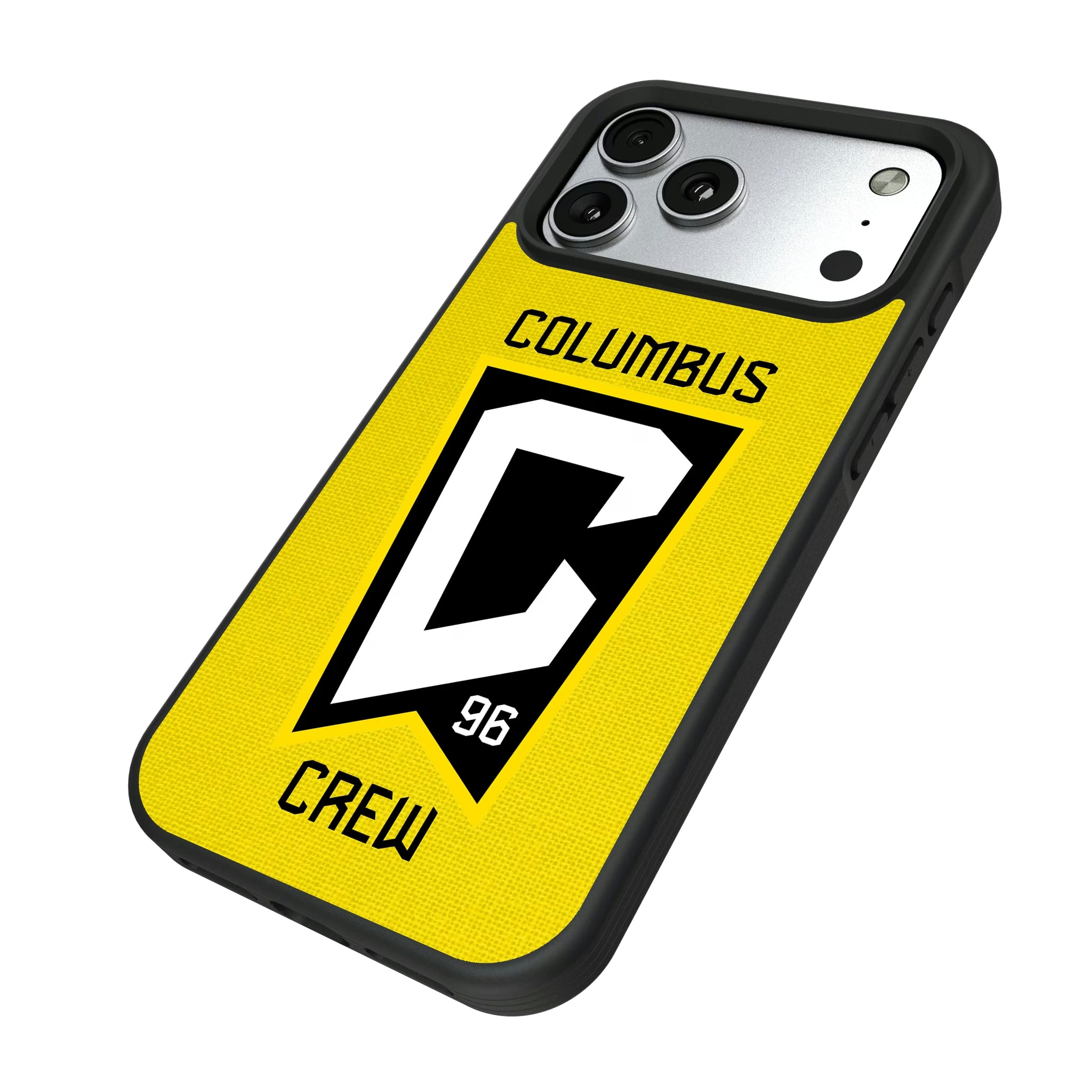 Columbus Crew Solid iPhone Bump Phone Case for Apple iPhone - Isometric View#Device_iPhone 17 Pro Max