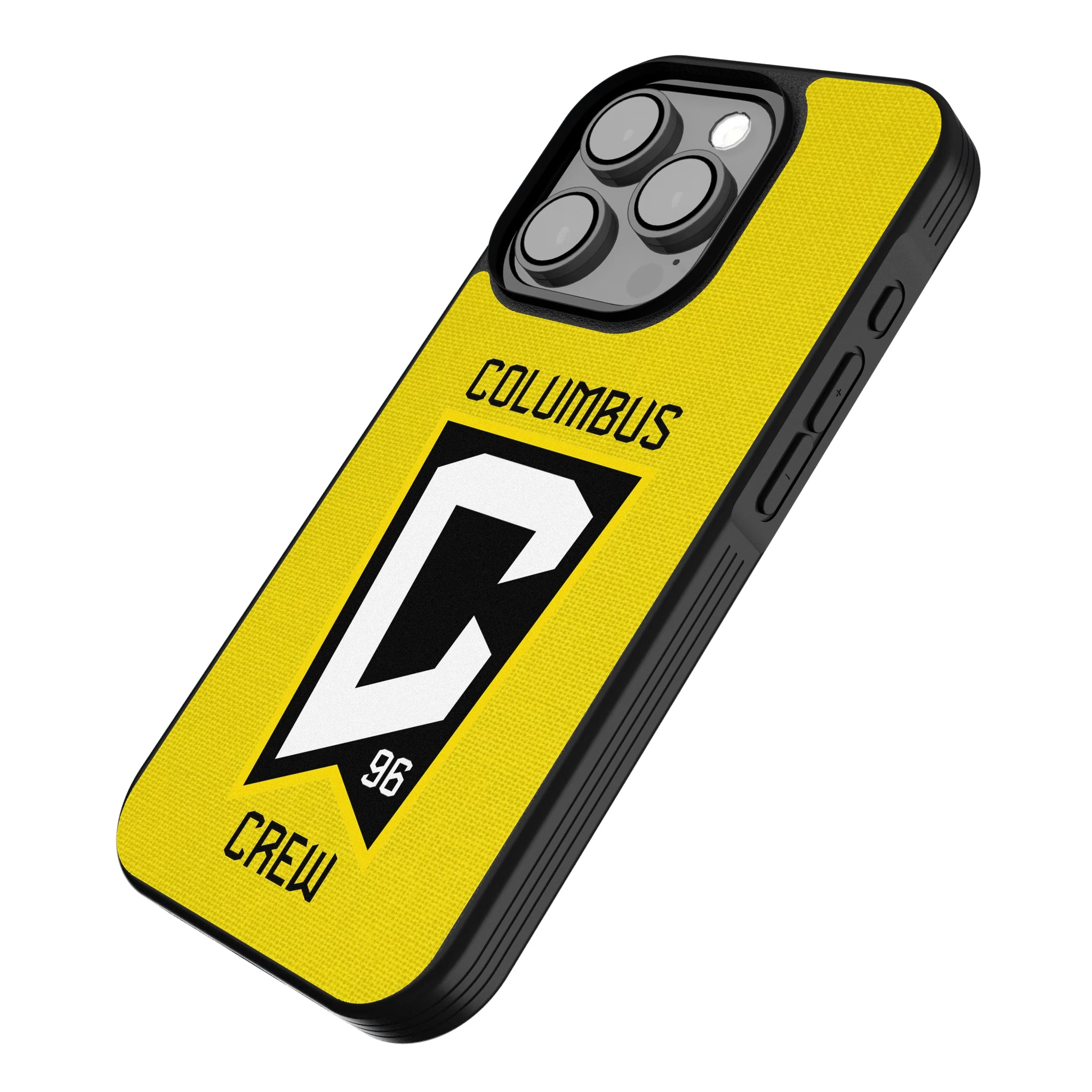 Columbus Crew Solid iPhone Bump Phone Case for Apple iPhone - Isometric View