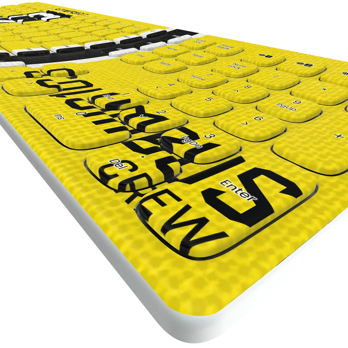 Columbus Crew Stripe KKB605 Curved Wireless Keyboard - Detail