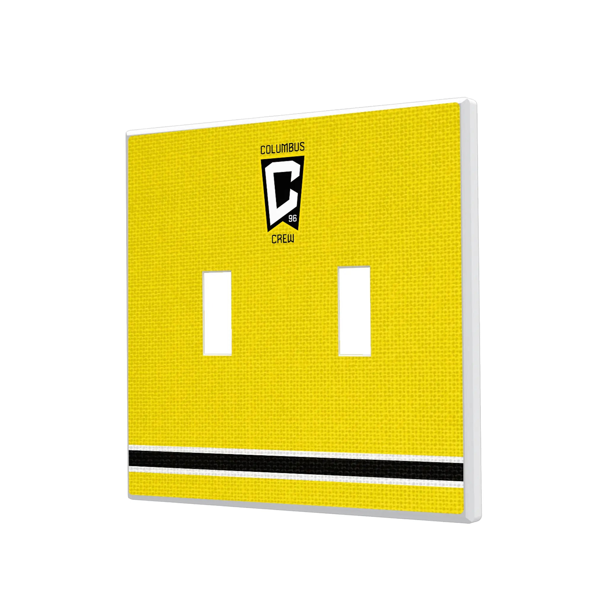 Columbus Crew Stripe Hidden-Screw Light Switch Plate#Style_Double Toggle