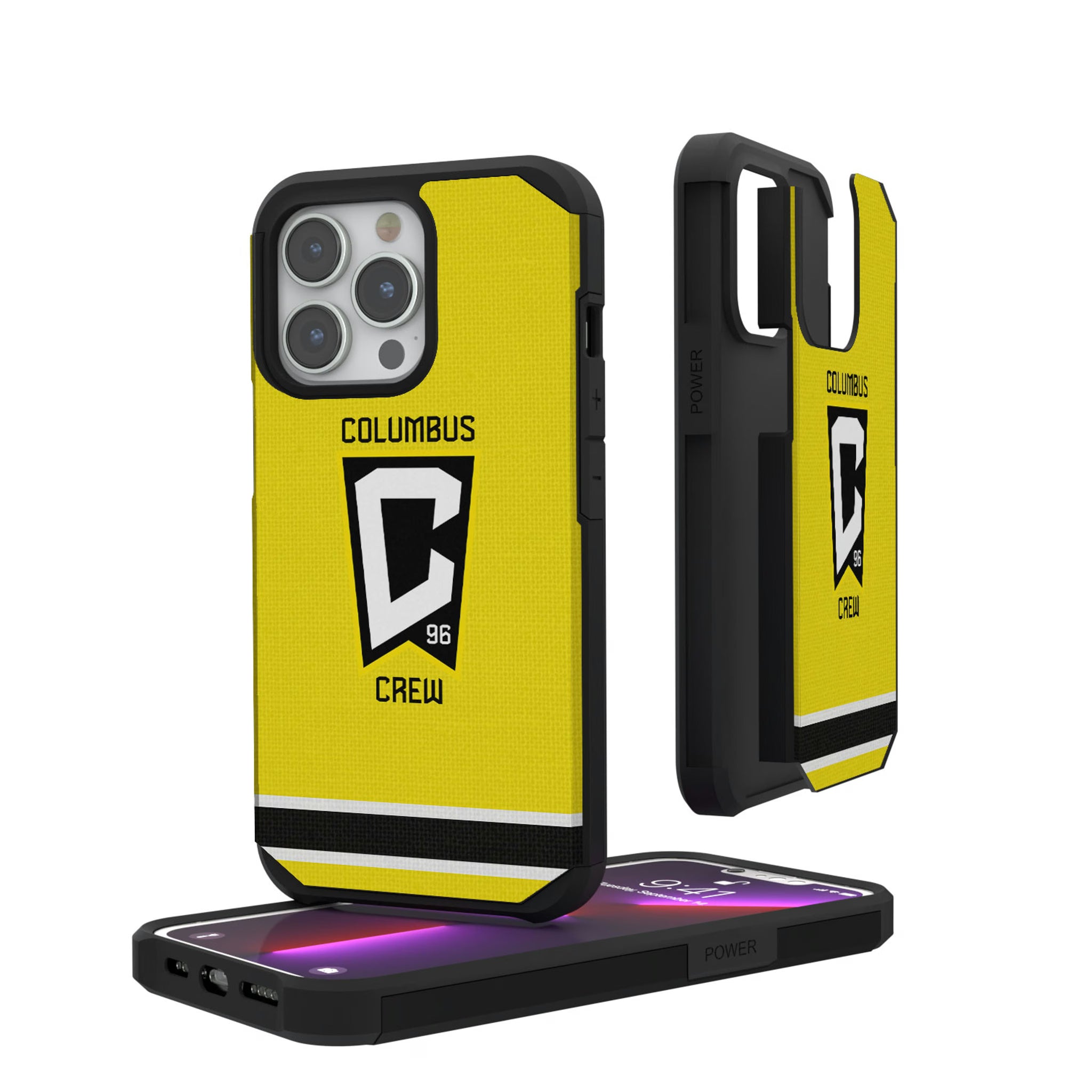 Columbus Crew Stripe iPhone Rugged Phone Case for Apple iPhone