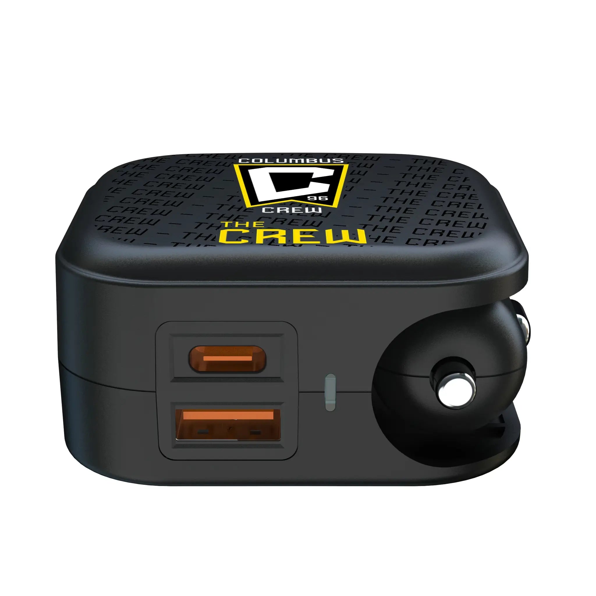 Columbus Crew Text Backdrop 2 in 1 USB A/C Charger