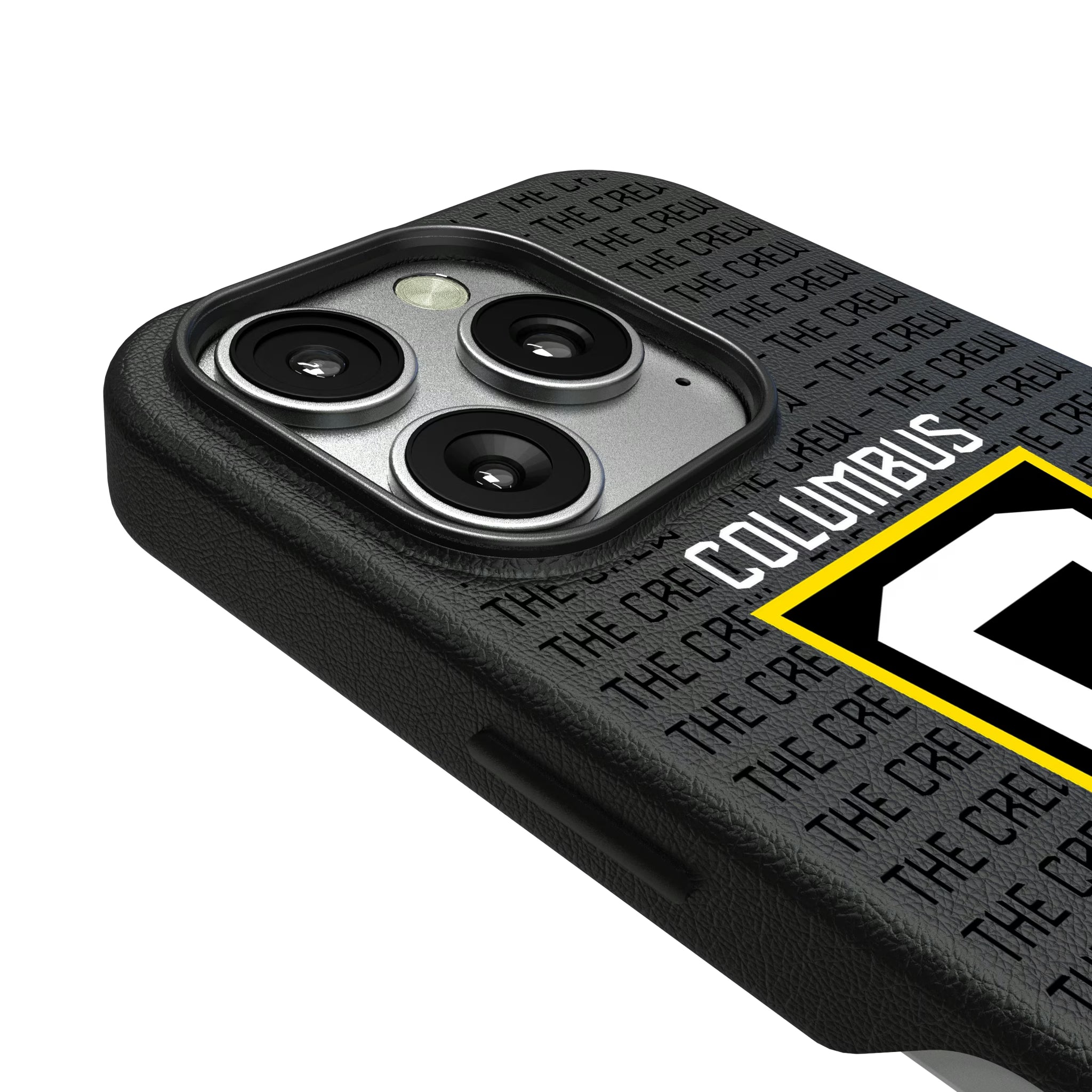 Columbus Crew Text Backdrop iPhone MagSafe Compatible Phone Case for Apple iPhone - Detail