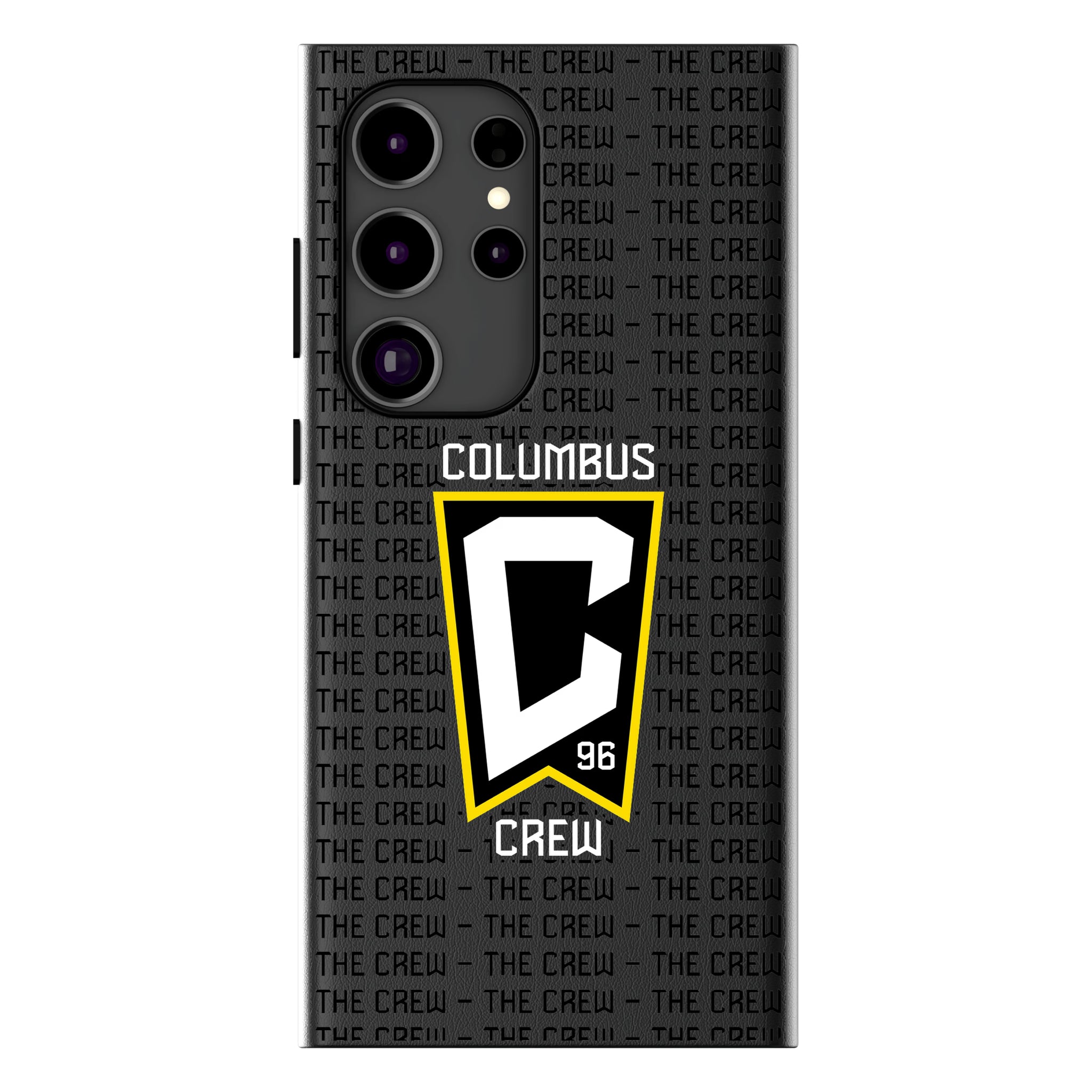 Columbus Crew Text Backdrop Galaxy MagSafe Compatible Phone Case for Samsung Galaxy