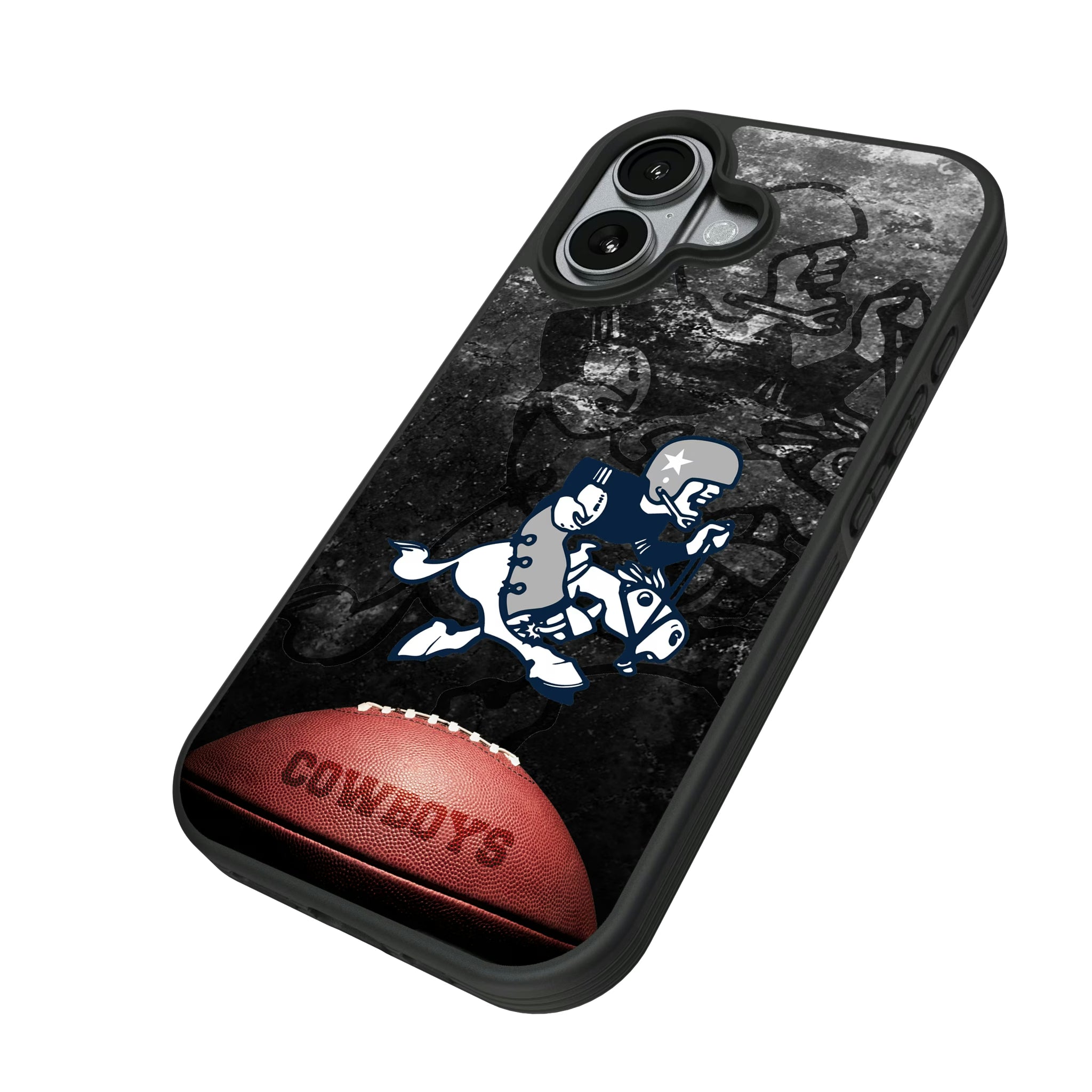 Dallas Cowboys 1966-1969 Historic Collection Legendary iPhone Bump Phone Case for Apple iPhone - Isometric View#Device_iPhone 17