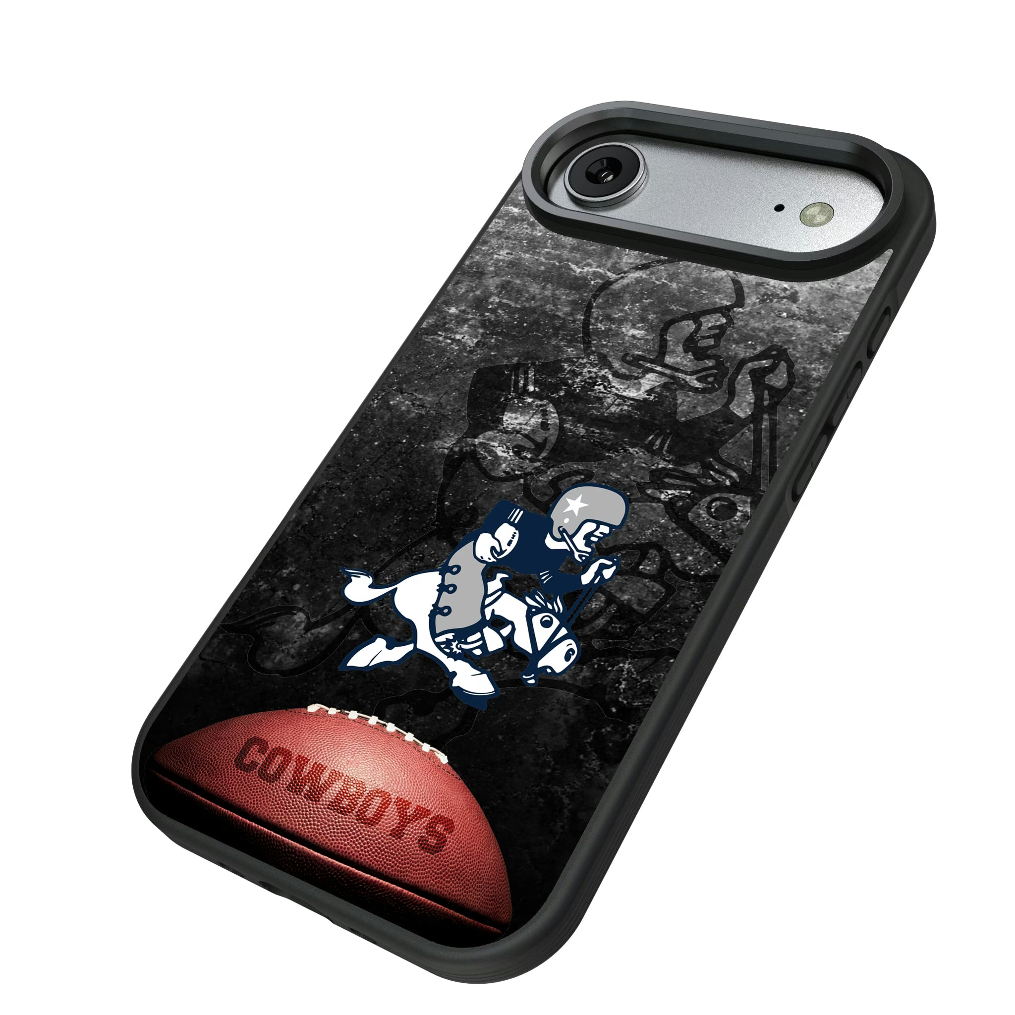 Dallas Cowboys 1966-1969 Historic Collection Legendary iPhone Bump Phone Case for Apple iPhone - Isometric View#Device_iPhone Air