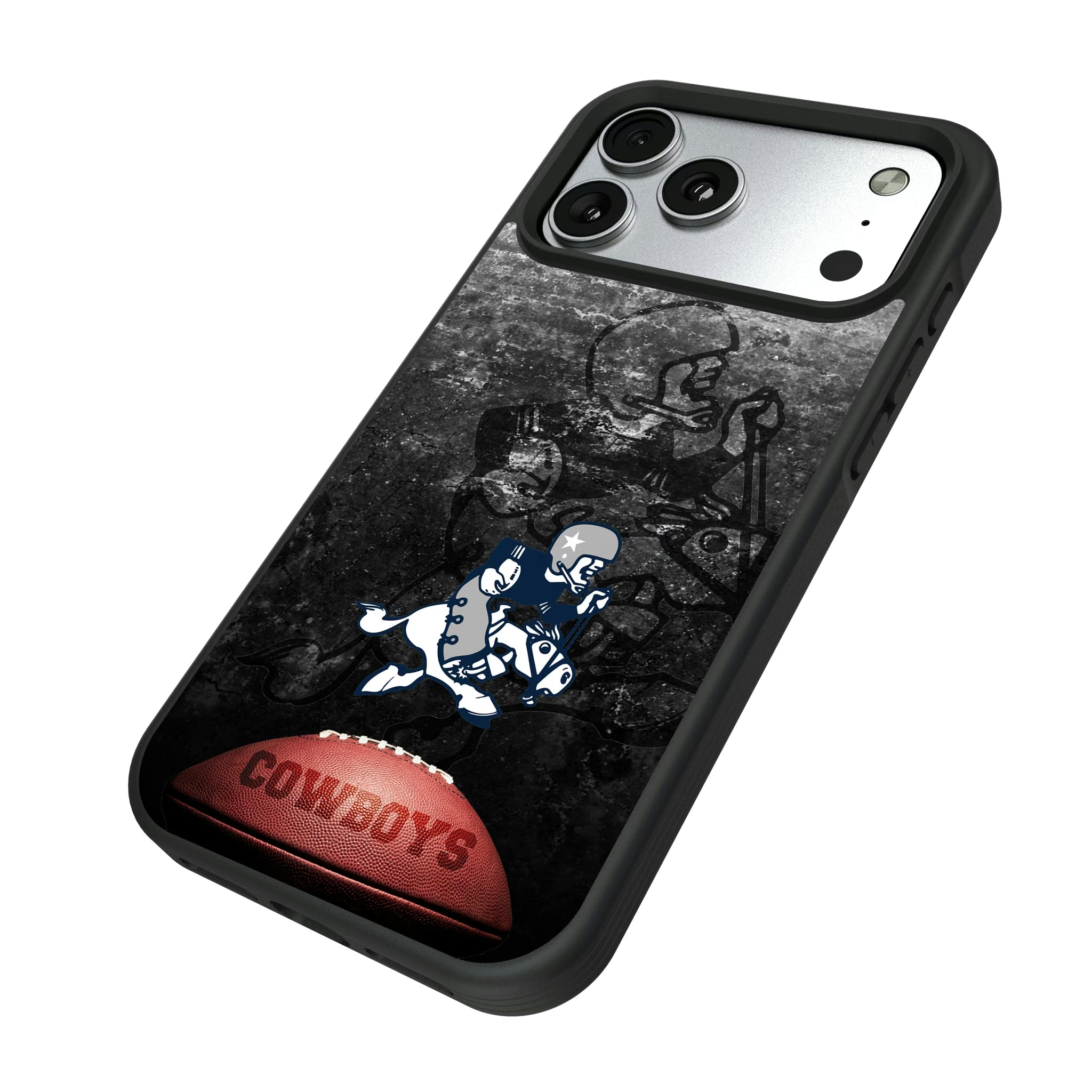 Dallas Cowboys 1966-1969 Historic Collection Legendary iPhone Bump Phone Case for Apple iPhone - Isometric View#Device_iPhone 17 Pro Max