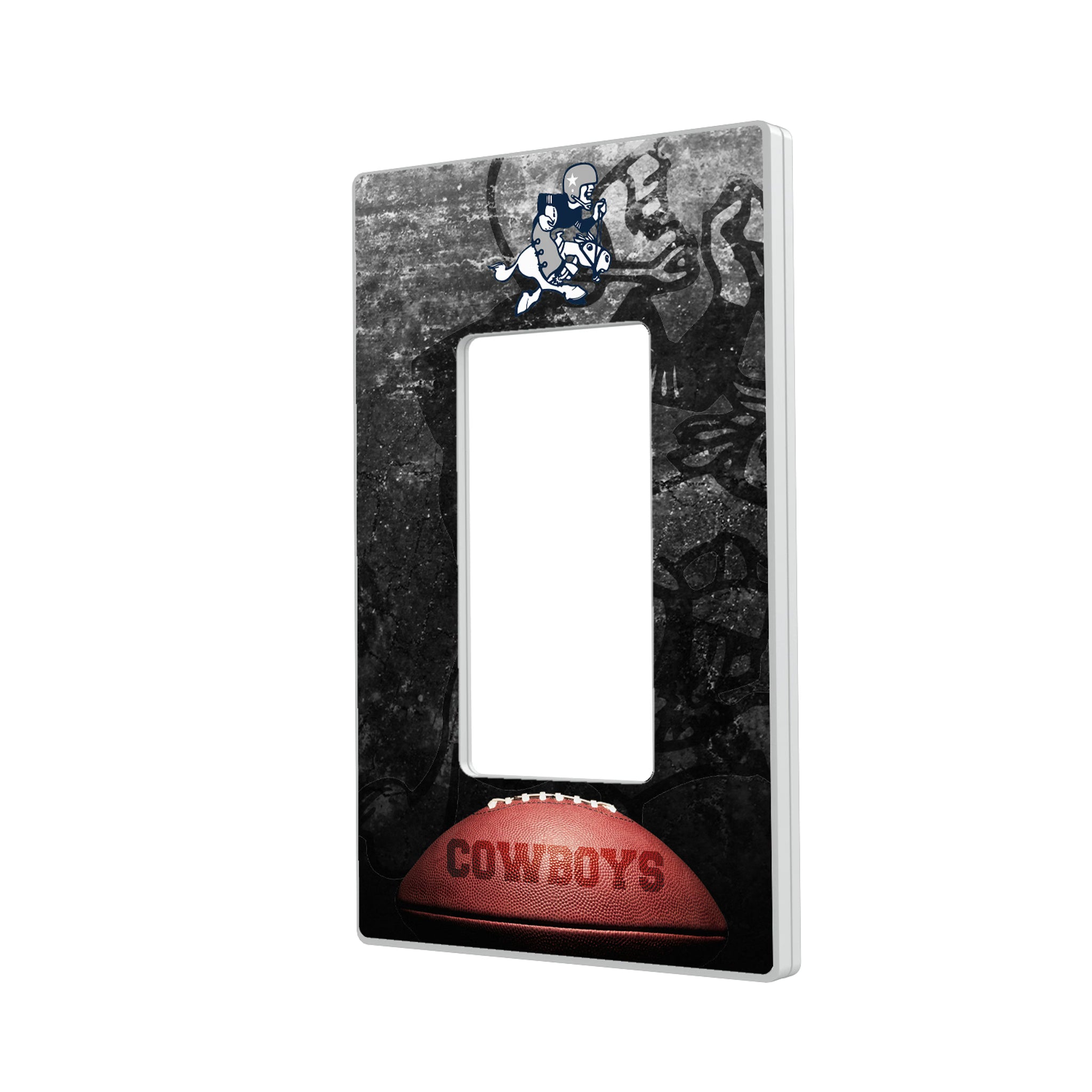 Dallas Cowboys 1966-1969 Historic Collection Legendary Hidden-Screw Light Switch Plate#Style_Single Rocker