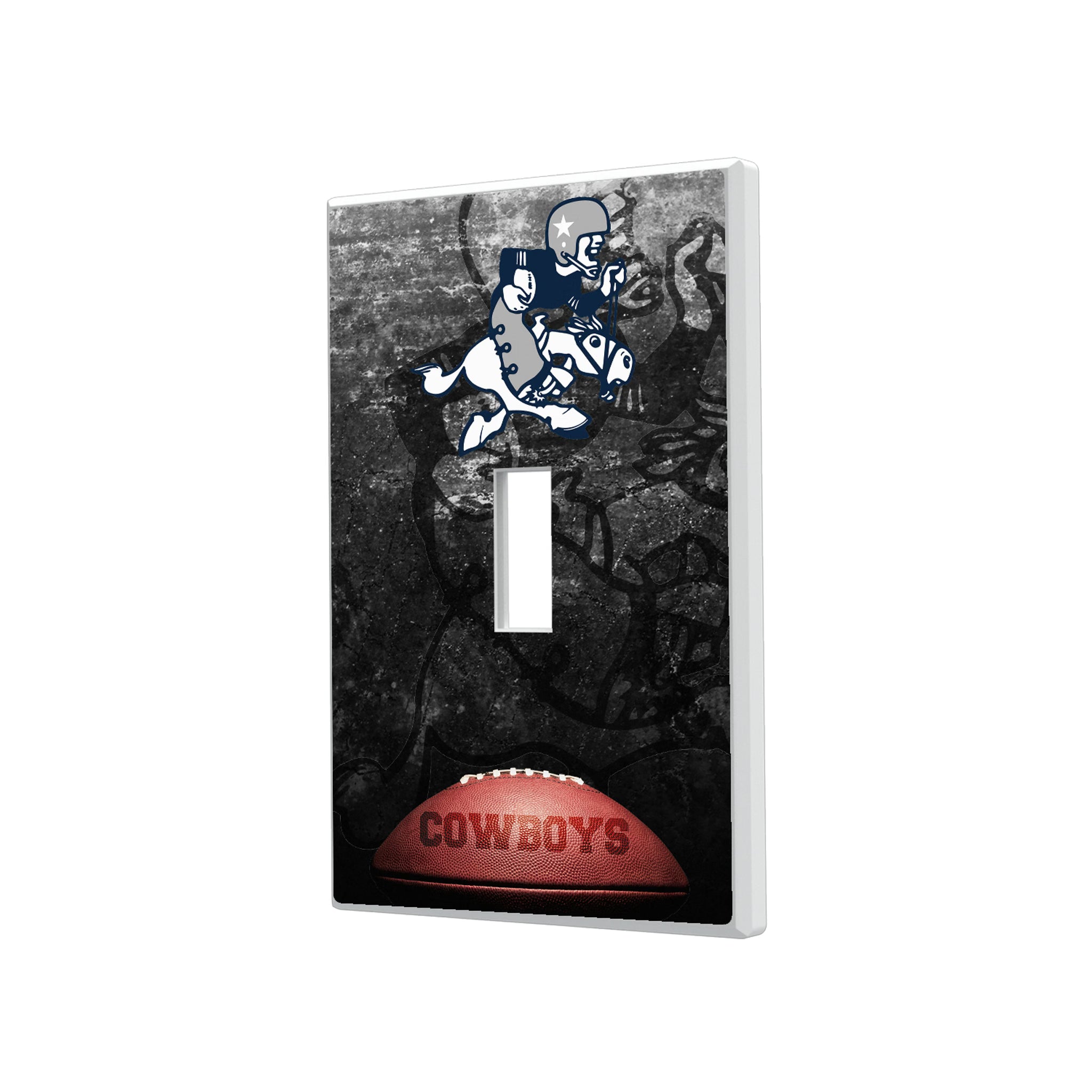 Dallas Cowboys 1966-1969 Historic Collection Legendary Hidden-Screw Light Switch Plate#Style_Single Toggle