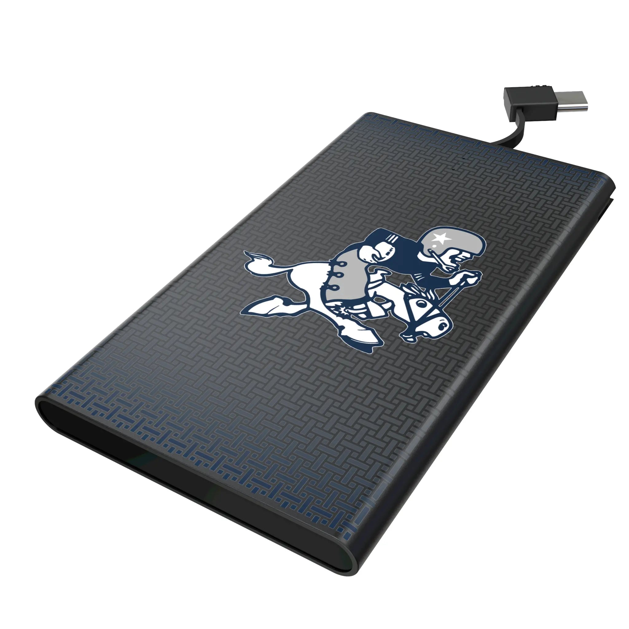 Dallas Cowboys 1966-1969 Historic Collection Linen 5000mAh Flat Power Bank