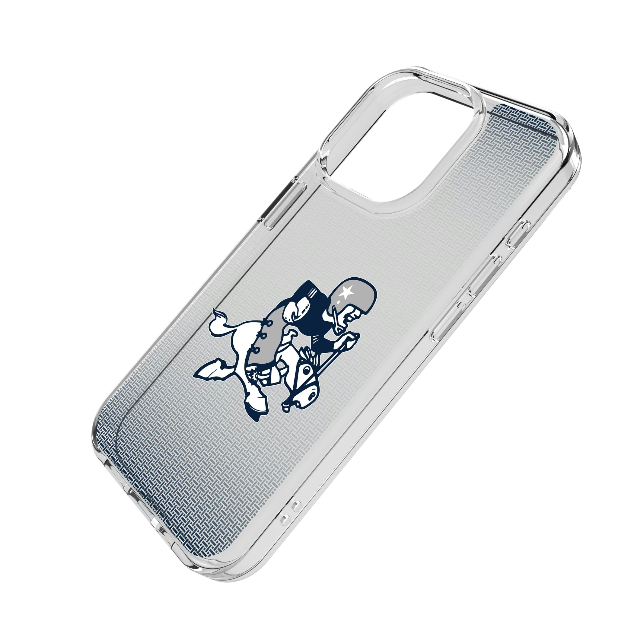 Dallas Cowboys 1966-1969 Historic Collection Linen iPhone Clear Phone Case for Apple iPhone - Isometric View