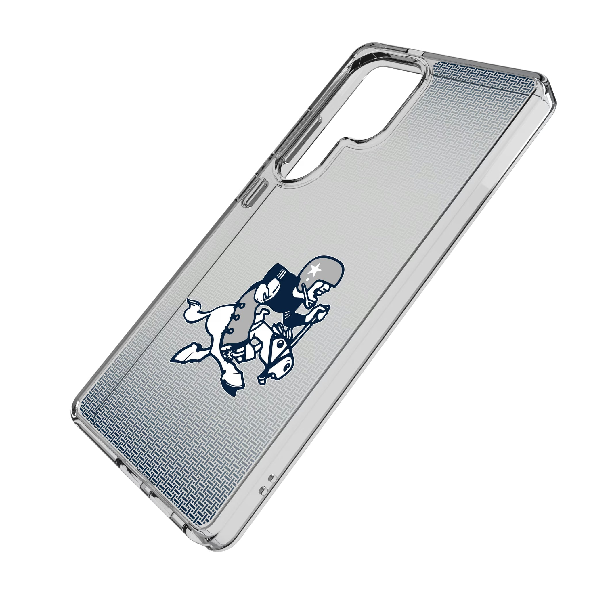 Dallas Cowboys 1966-1969 Historic Collection Linen Galaxy Clear Phone Case for Samsung Galaxy - Isometric View