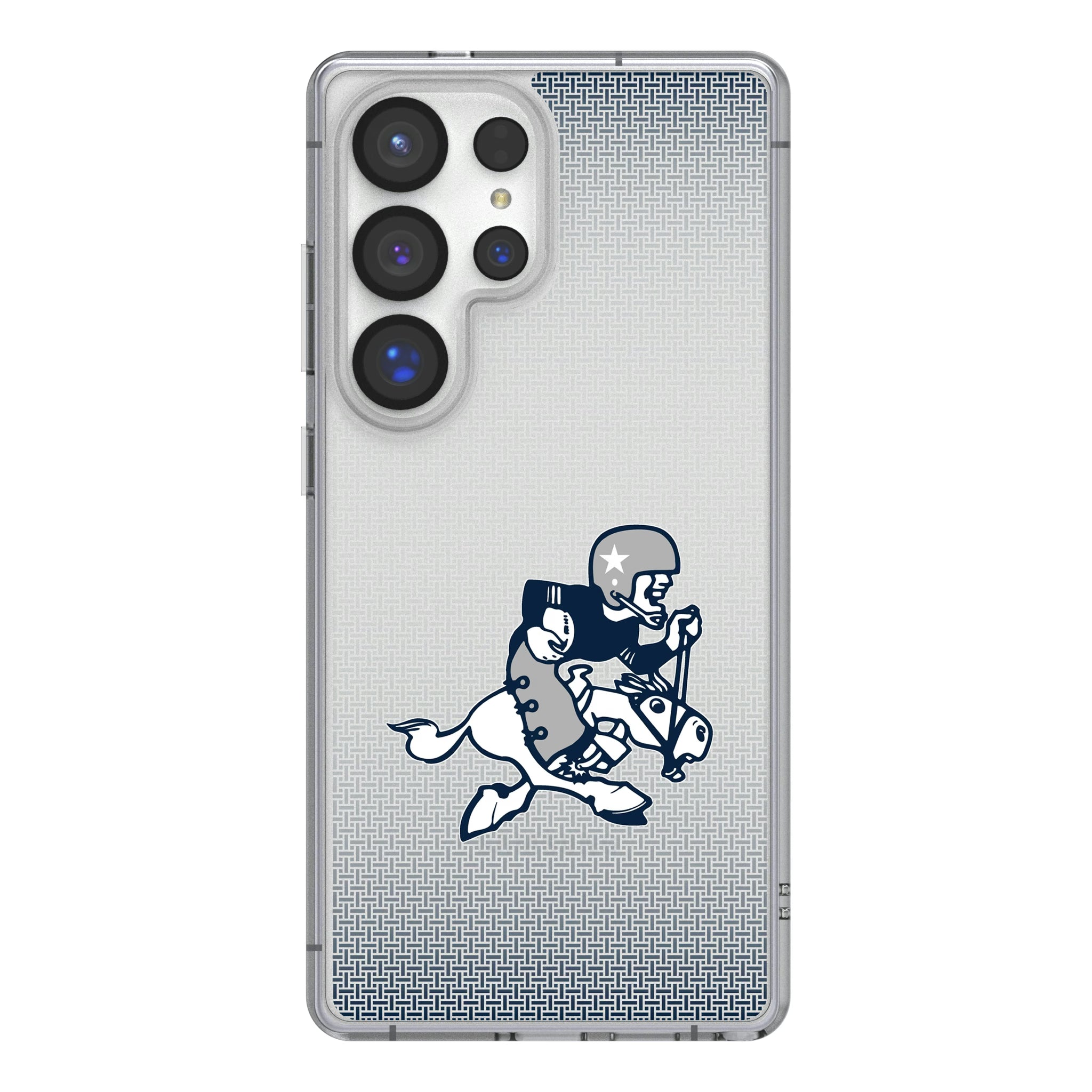 Dallas Cowboys 1966-1969 Historic Collection Linen Galaxy Clear Phone Case for Samsung Galaxy
