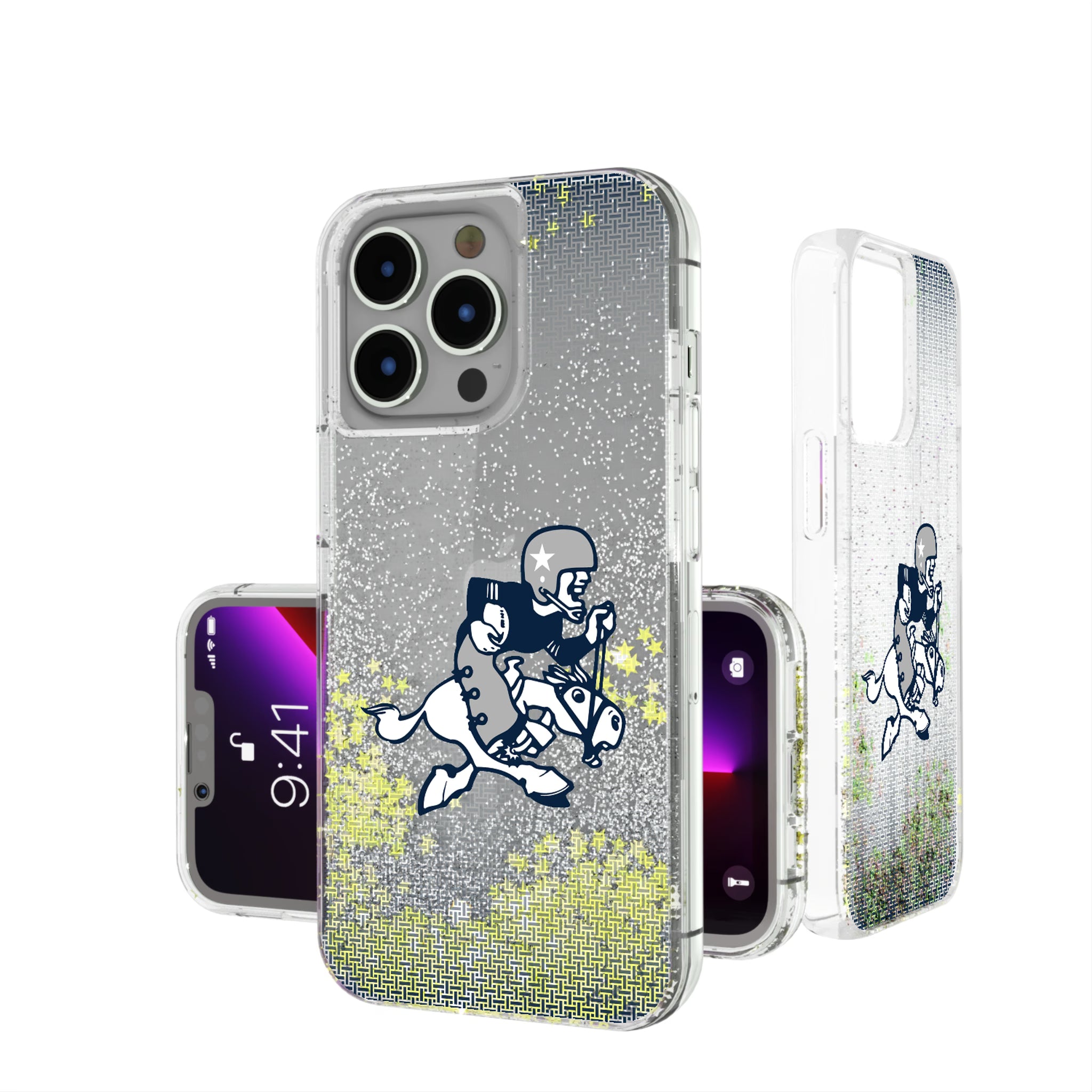 Dallas Cowboys 1966-1969 Historic Collection Linen iPhone Glitter Phone Case for Apple iPhone