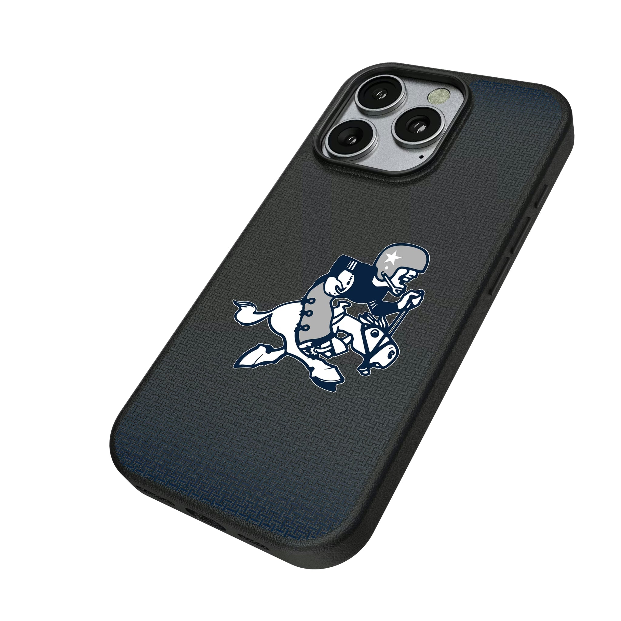 Dallas Cowboys 1966-1969 Historic Collection Linen iPhone MagSafe Compatible Phone Case for Apple iPhone - Isometric View