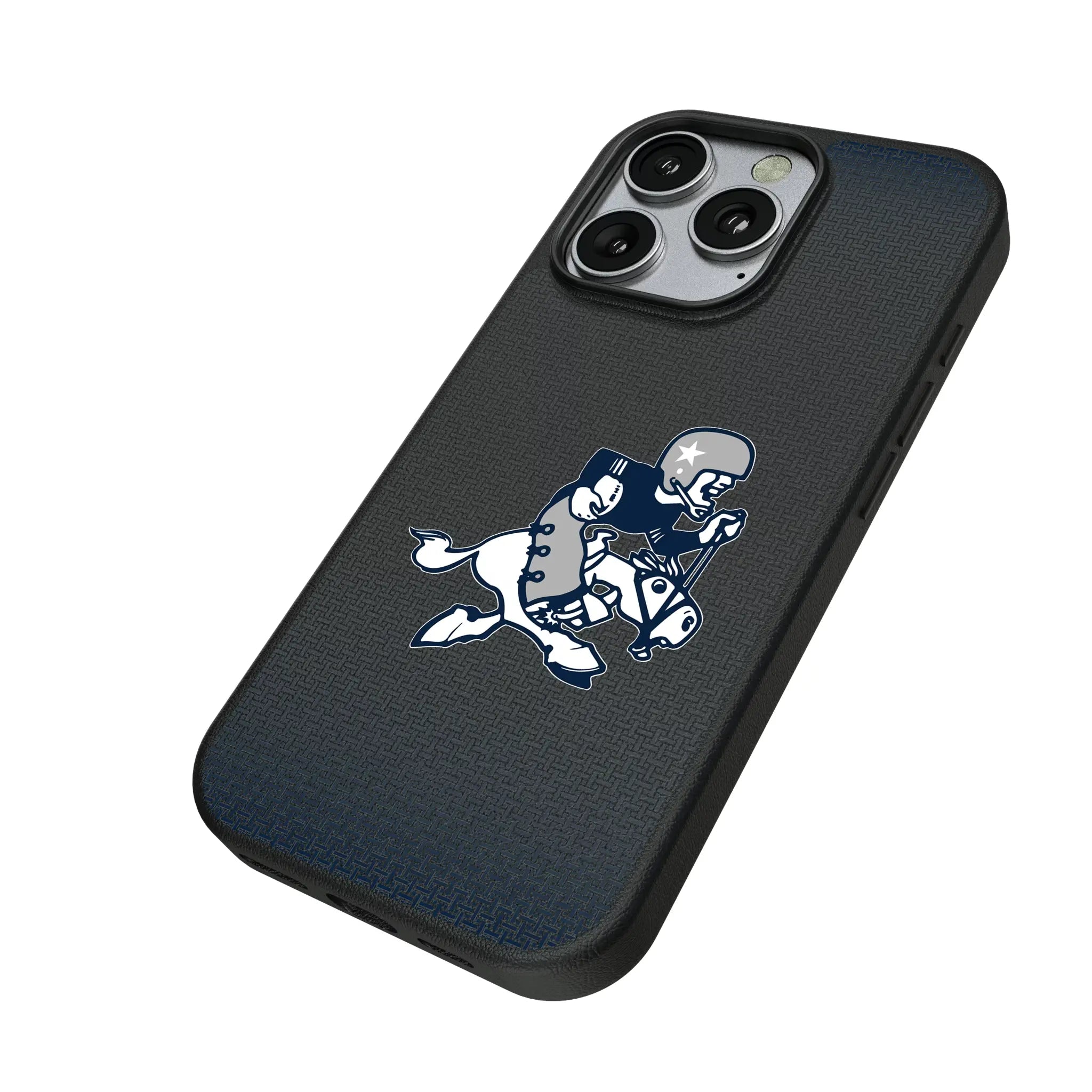Dallas Cowboys 1966-1969 Historic Collection Linen iPhone MagSafe Compatible Phone Case for Apple iPhone - Isometric View