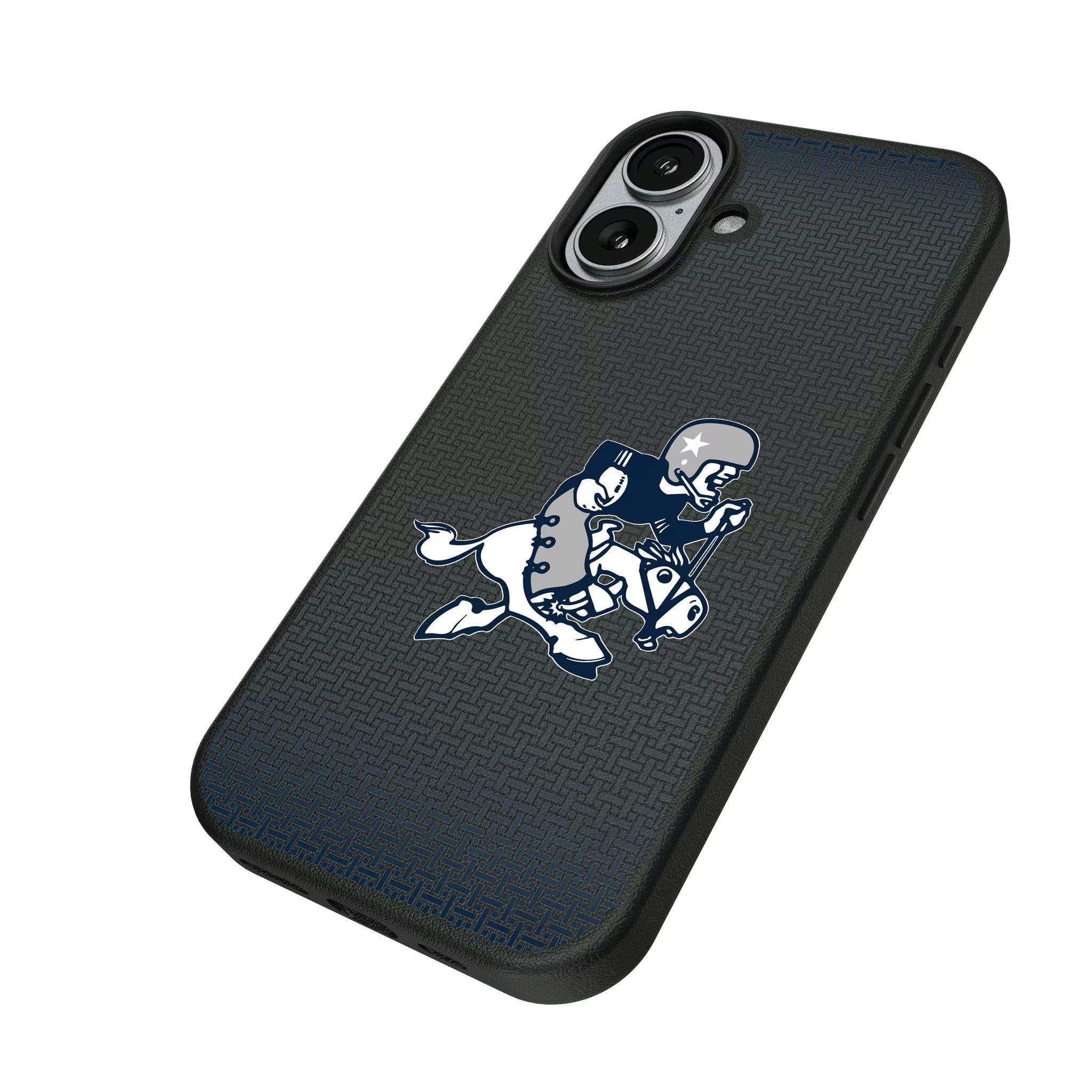 Dallas Cowboys 1966-1969 Historic Collection Linen iPhone MagSafe Compatible Phone Case for Apple iPhone - Isometric View#Device_iPhone 17