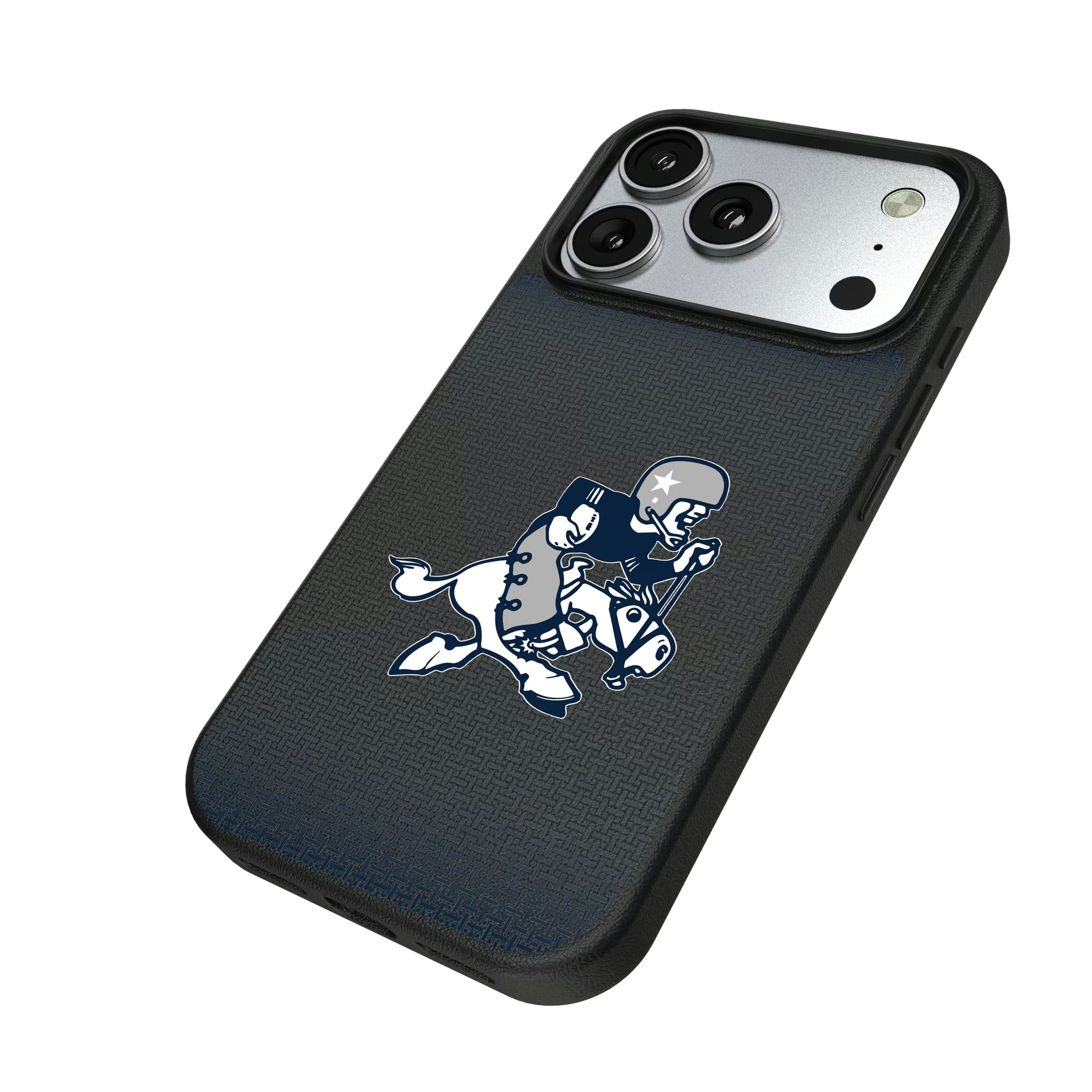 Dallas Cowboys 1966-1969 Historic Collection Linen iPhone MagSafe Compatible Phone Case for Apple iPhone - Isometric View#Device_iPhone 17 Pro