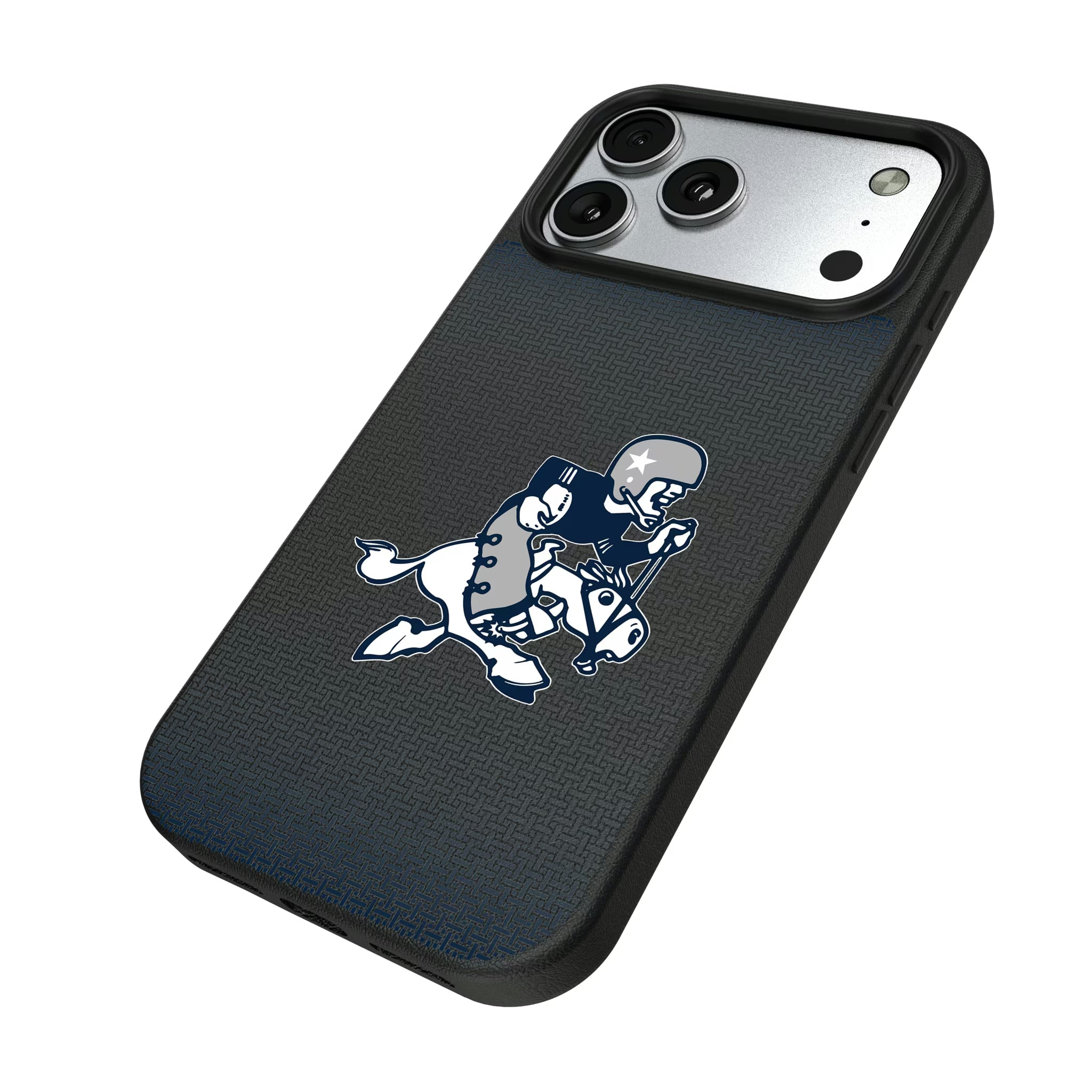 Dallas Cowboys 1966-1969 Historic Collection Linen iPhone MagSafe Compatible Phone Case for Apple iPhone - Isometric View#Device_iPhone 17 Pro Max