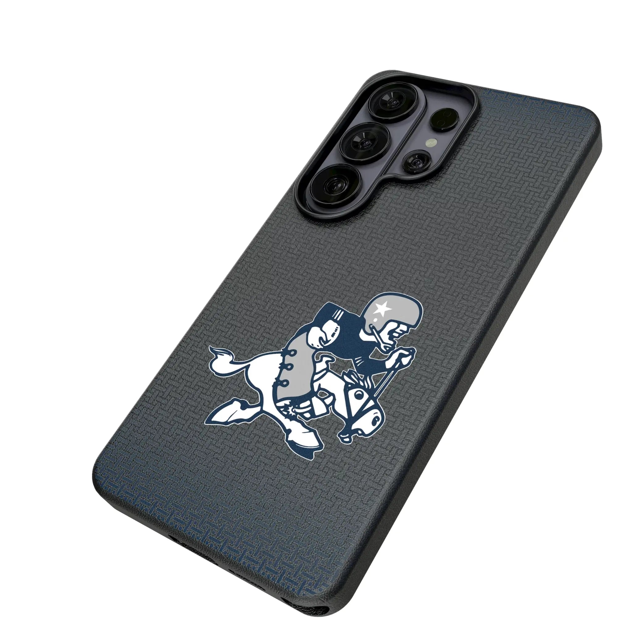Dallas Cowboys 1966-1969 Historic Collection Linen Galaxy MagSafe Compatible Phone Case for Samsung Galaxy - Isometric View#Device_Galaxy S26 Ultra