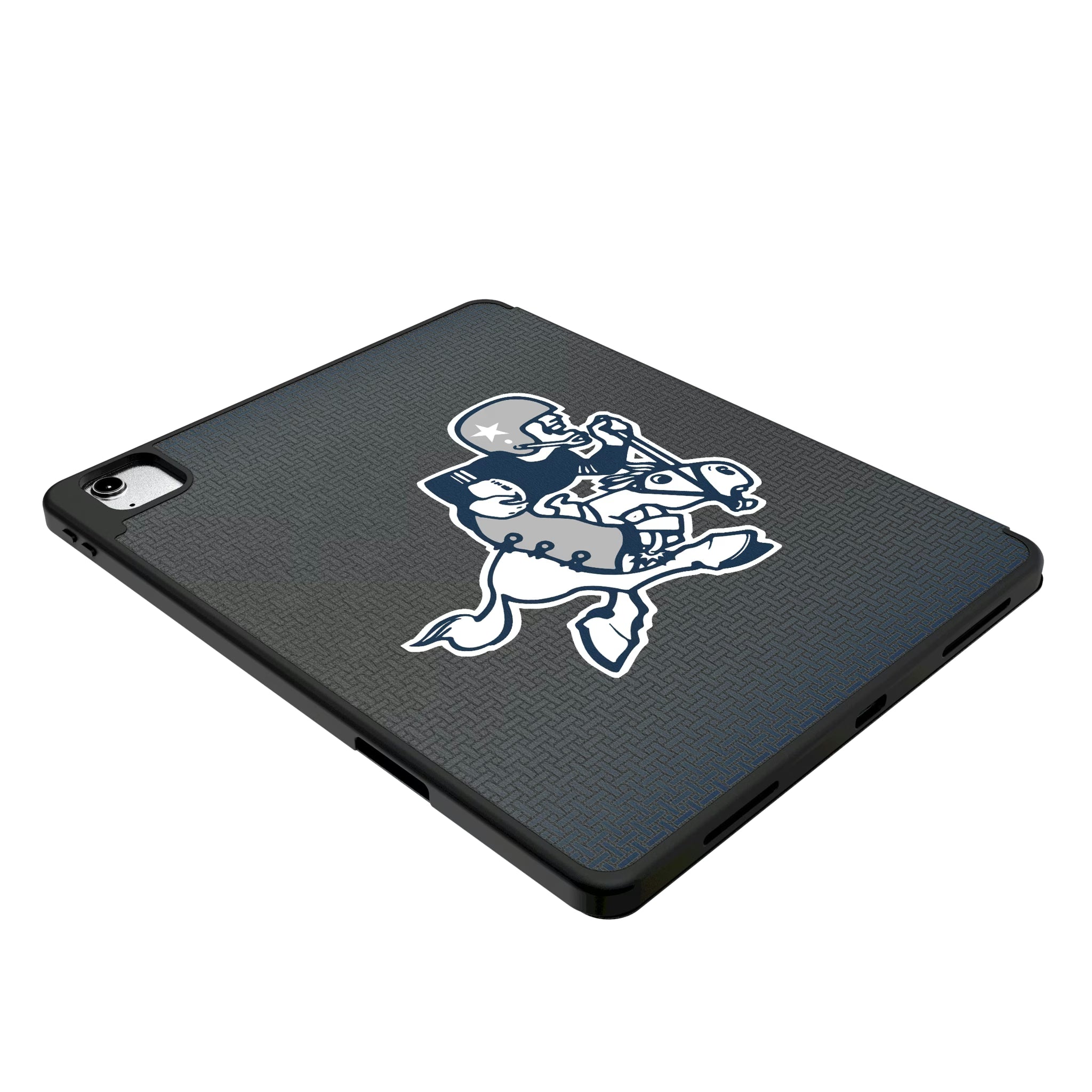 Dallas Cowboys 1966-1969 Historic Collection Linen iPad Tablet Case for Apple iPad - Isometric View