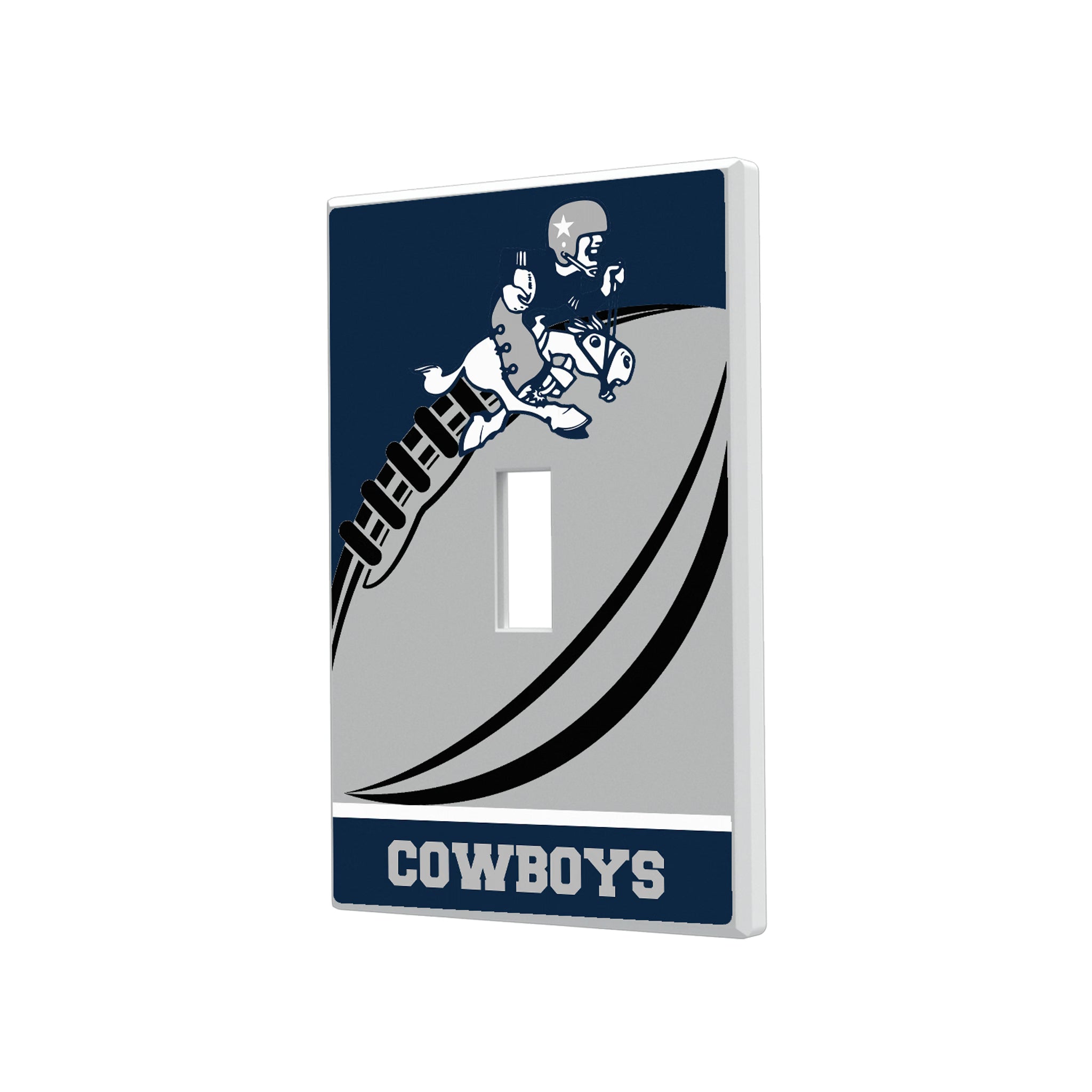 Dallas Cowboys 1966-1969 Historic Collection Passtime Hidden-Screw Light Switch Plate#Style_Single Toggle