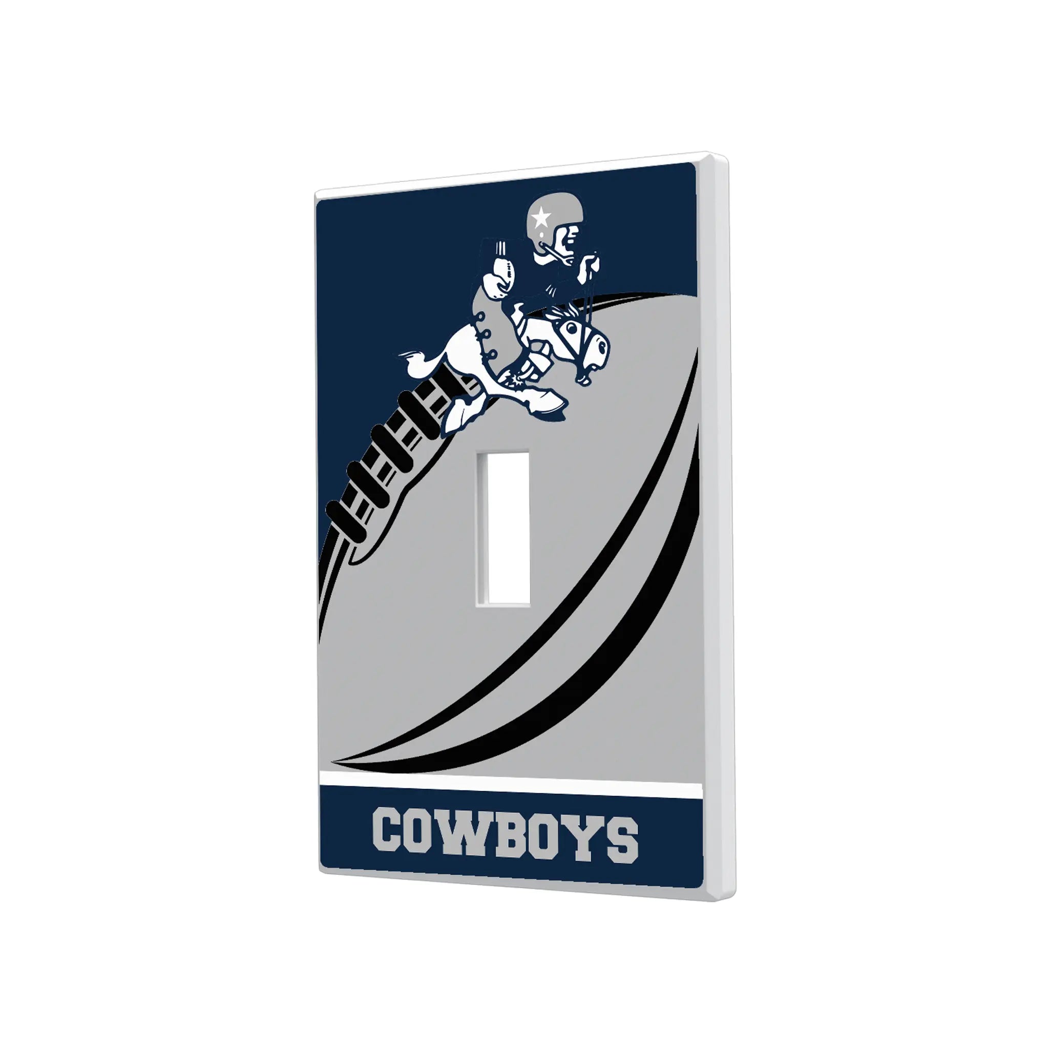 Dallas Cowboys 1966-1969 Historic Collection Passtime Hidden-Screw Light Switch Plate#Style_Single Toggle