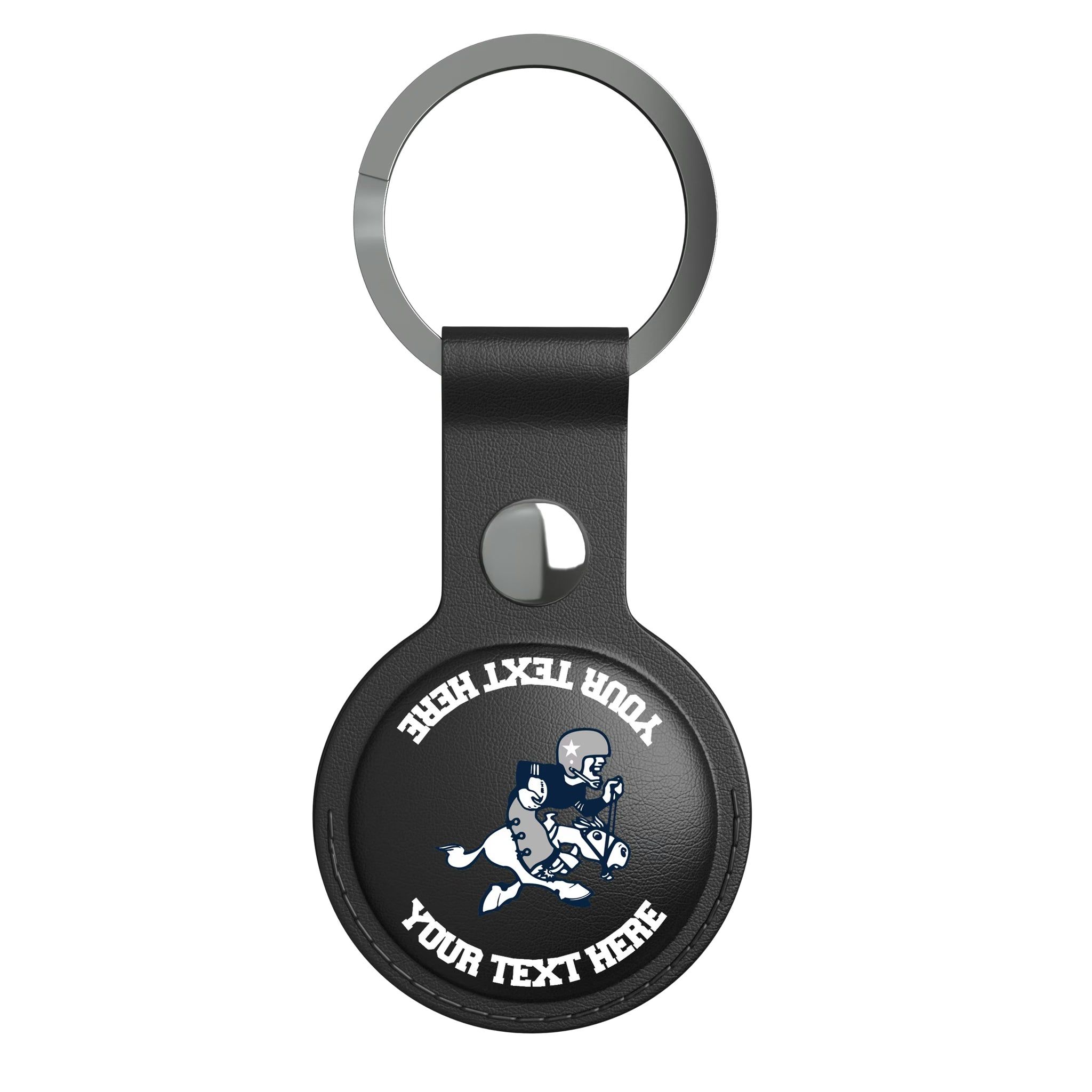 Dallas Cowboys 1966-1969 Historic Collection Personalized Insignia AirTag Black Airtag Holder