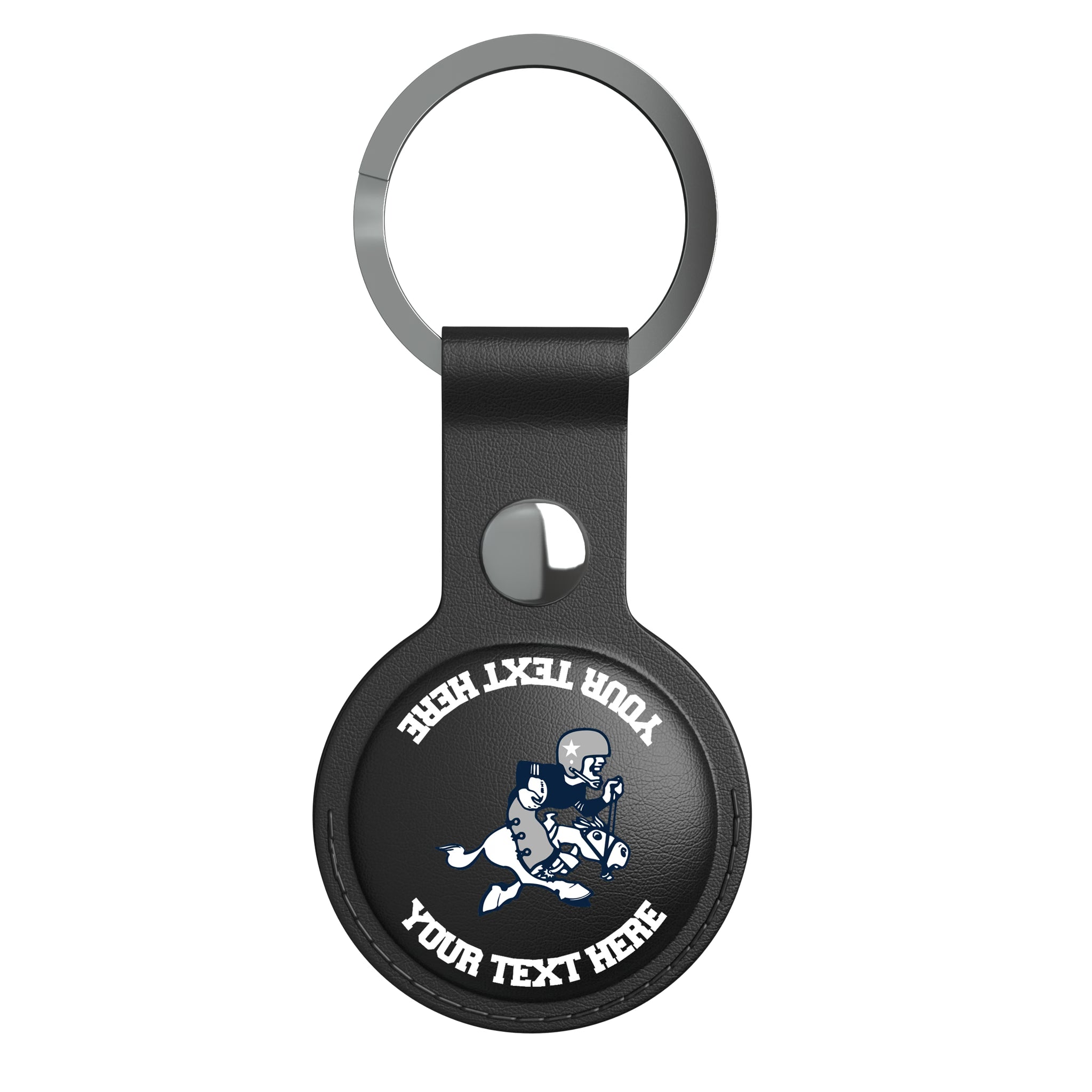 Dallas Cowboys 1966-1969 Historic Collection Personalized Insignia AirTag Black Airtag Holder