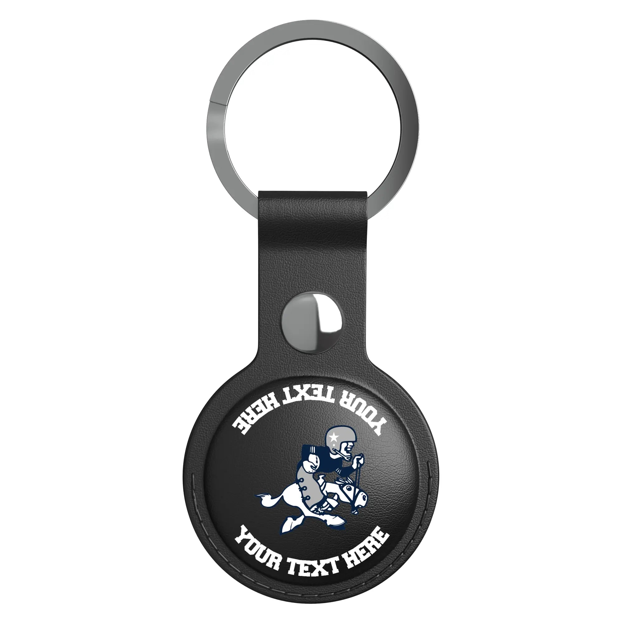 Dallas Cowboys 1966-1969 Historic Collection Personalized Insignia AirTag Black Airtag Holder