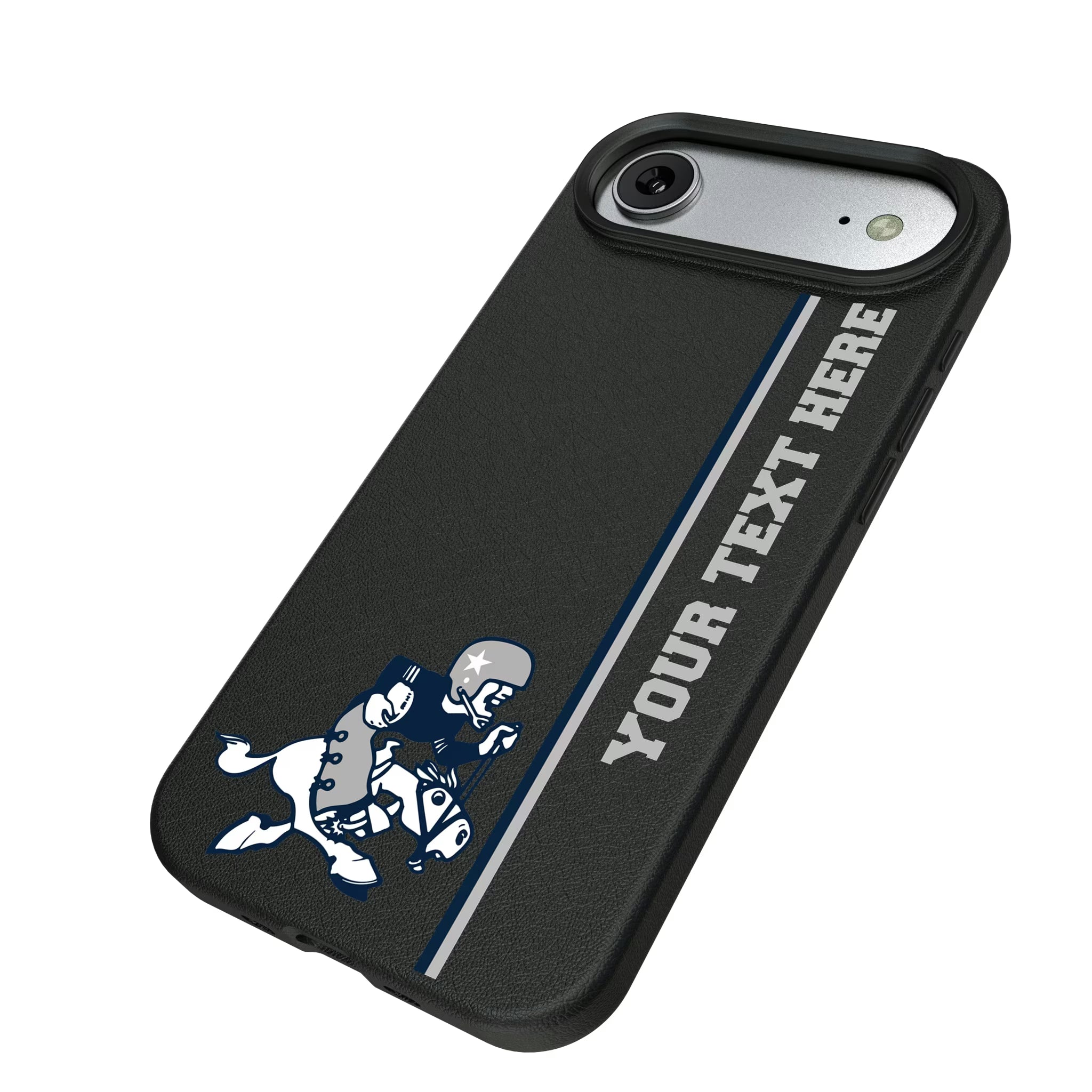 Dallas Cowboys 1966-1969 Historic Collection Personalized Sidebard iPhone MagSafe Compatible Phone Case for Apple iPhone - Isometric View#Device_iPhone Air