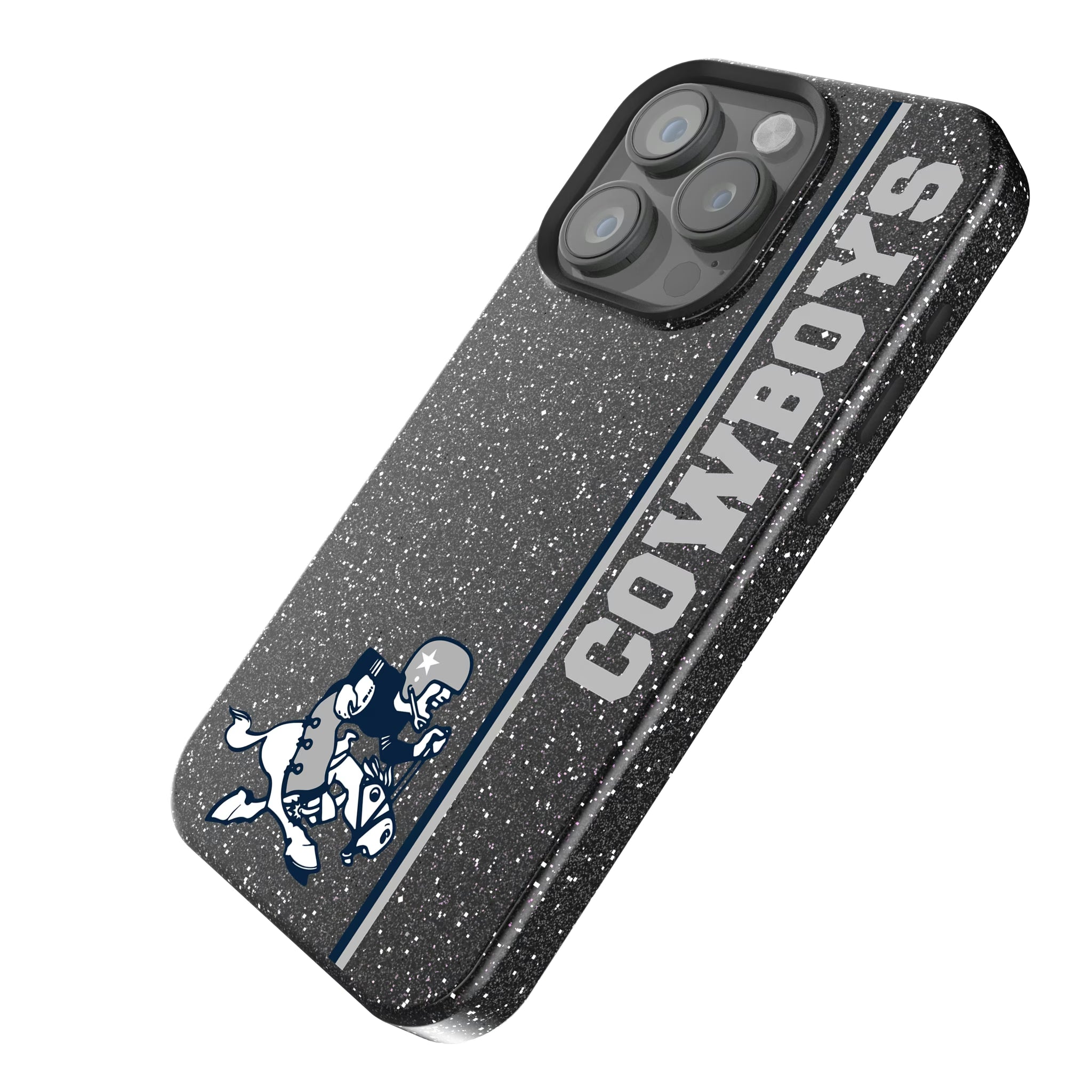 Dallas Cowboys 1966-1969 Historic Collection Sidebar iPhone Bling Phone Case for Apple iPhone - Isometric View