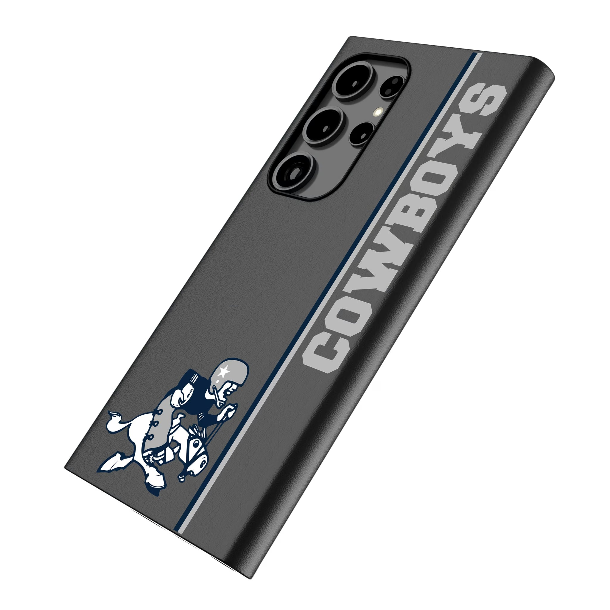 Dallas Cowboys 1966-1969 Historic Collection Sidebar Galaxy MagSafe Compatible Phone Case for Samsung Galaxy - Isometric View