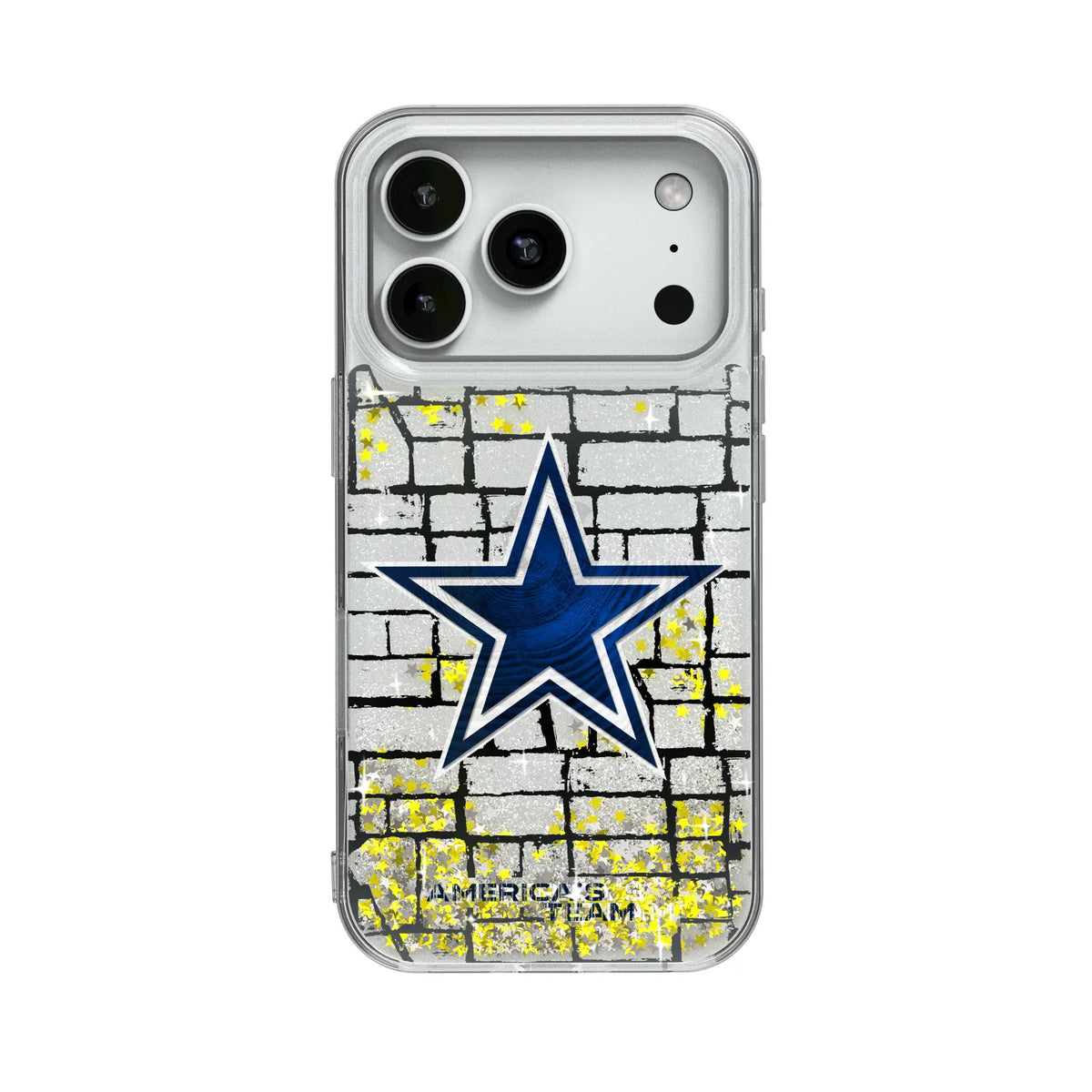 Dallas Cowboys Brick Glitter Phone Case for Apple iPhone