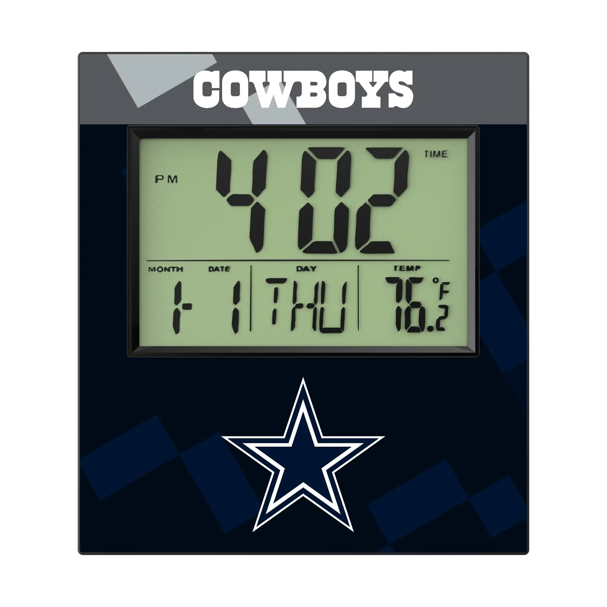 Dallas Cowboys Color Block Wall Clock