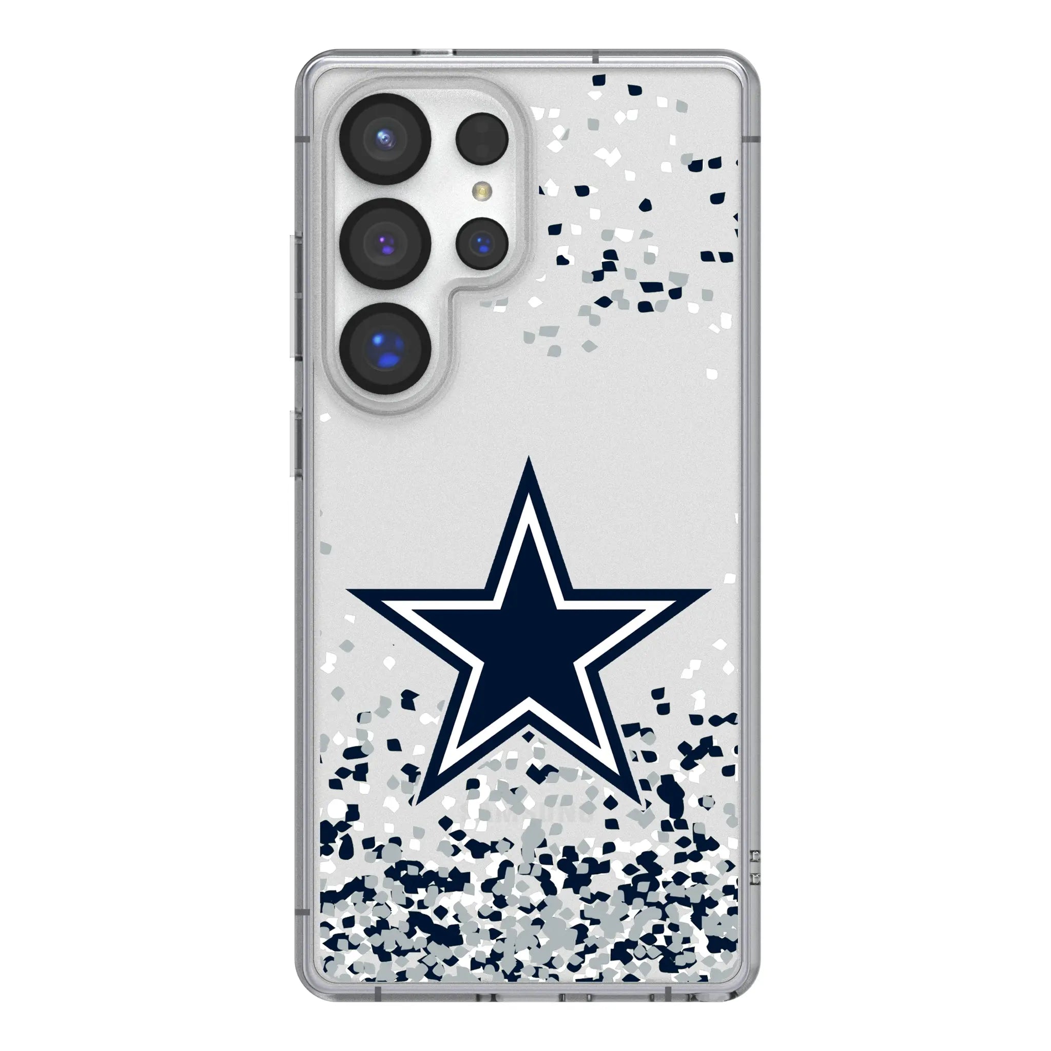 Dallas Cowboys Confetti Galaxy Clear Phone Case for Samsung Galaxy#Device_Galaxy S25 Ultra