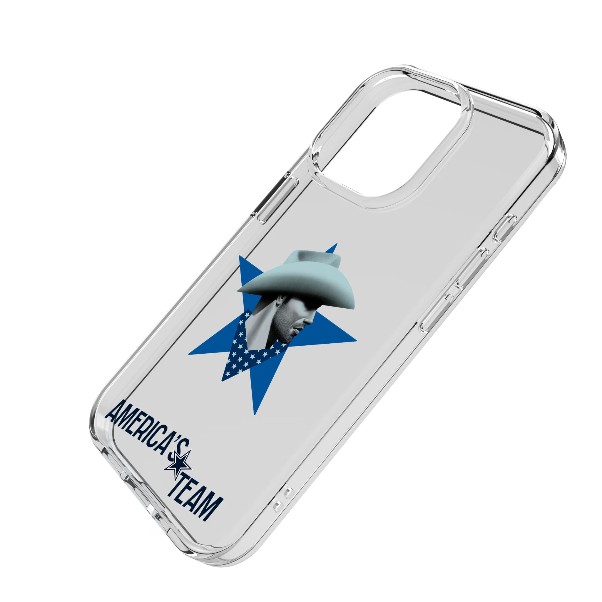 Dallas Cowboys Deco iPhone Clear Phone Case for Apple iPhone - Isometric View