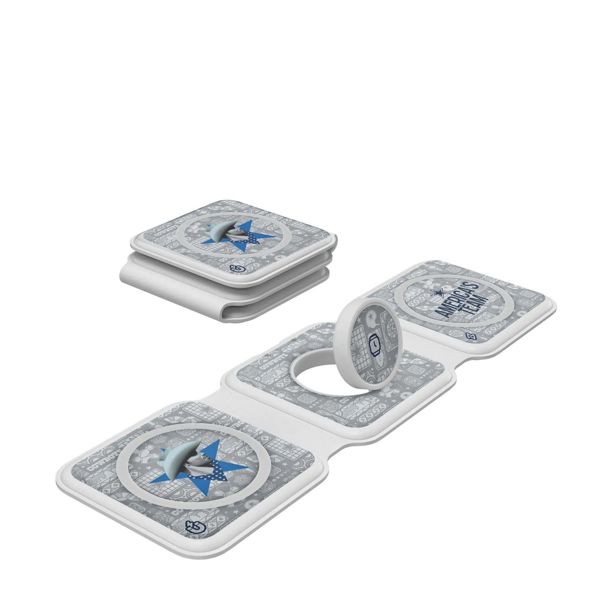 Dallas Cowboys Deco Foldable 3 in 1 Charger