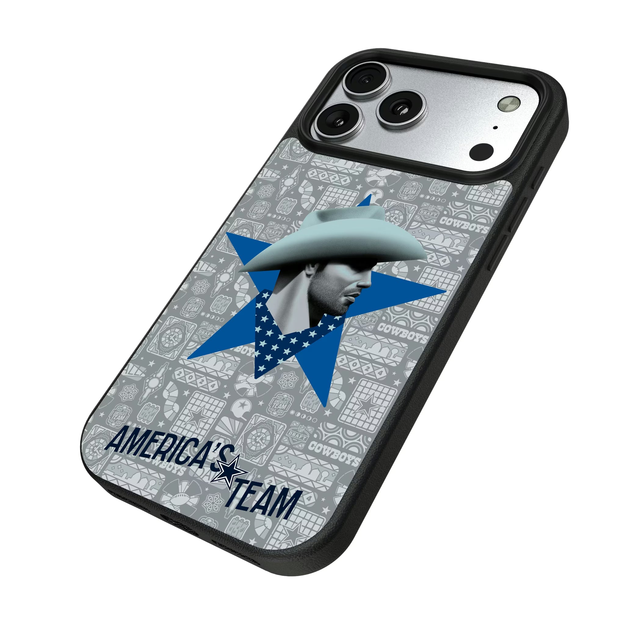 Dallas Cowboys Deco iPhone MagSafe Compatible Phone Case for Apple iPhone - Isometric View#Device_iPhone 17 Pro Max