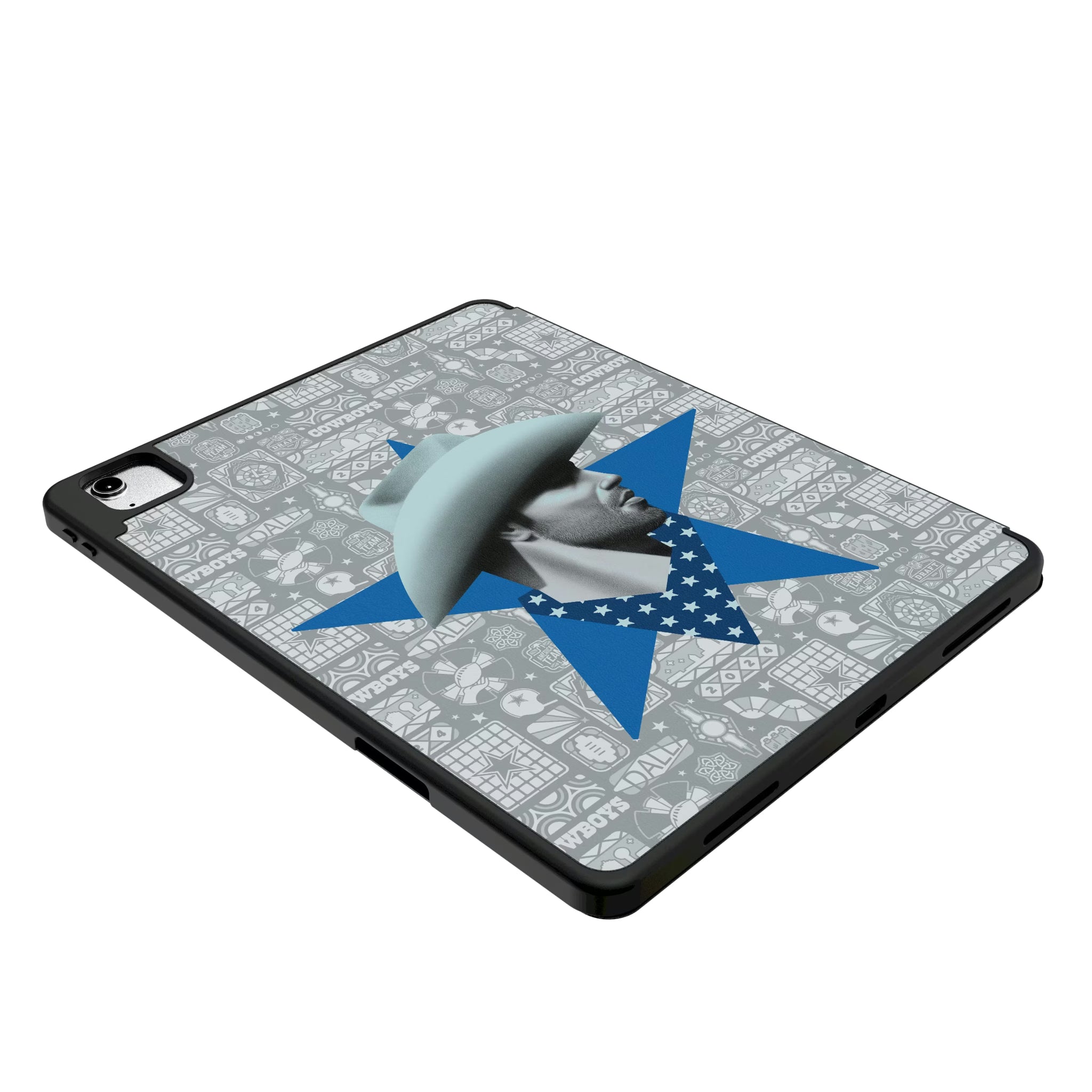 Dallas Cowboys Deco iPad Tablet Case for Apple iPad - Isometric View