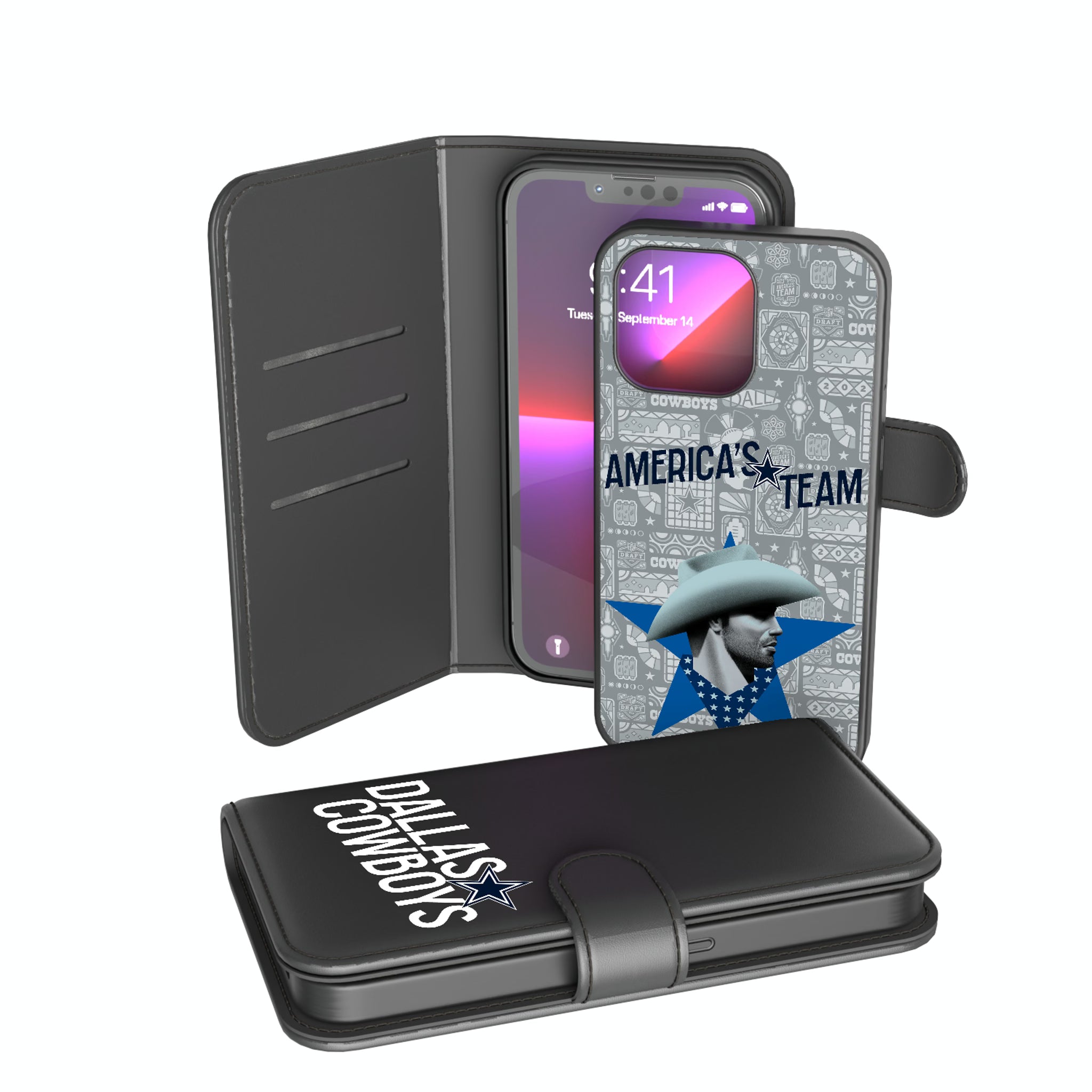 Dallas Cowboys Deco iPhone Wallet Phone Case for Apple iPhone