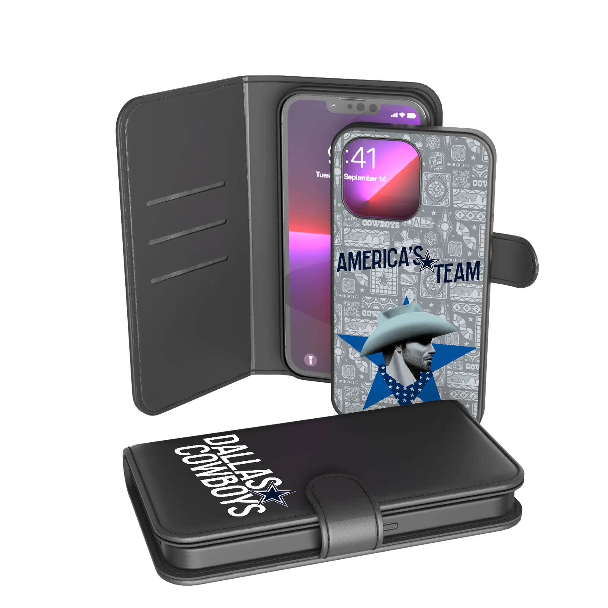 Dallas Cowboys Deco iPhone Wallet Phone Case for Apple iPhone
